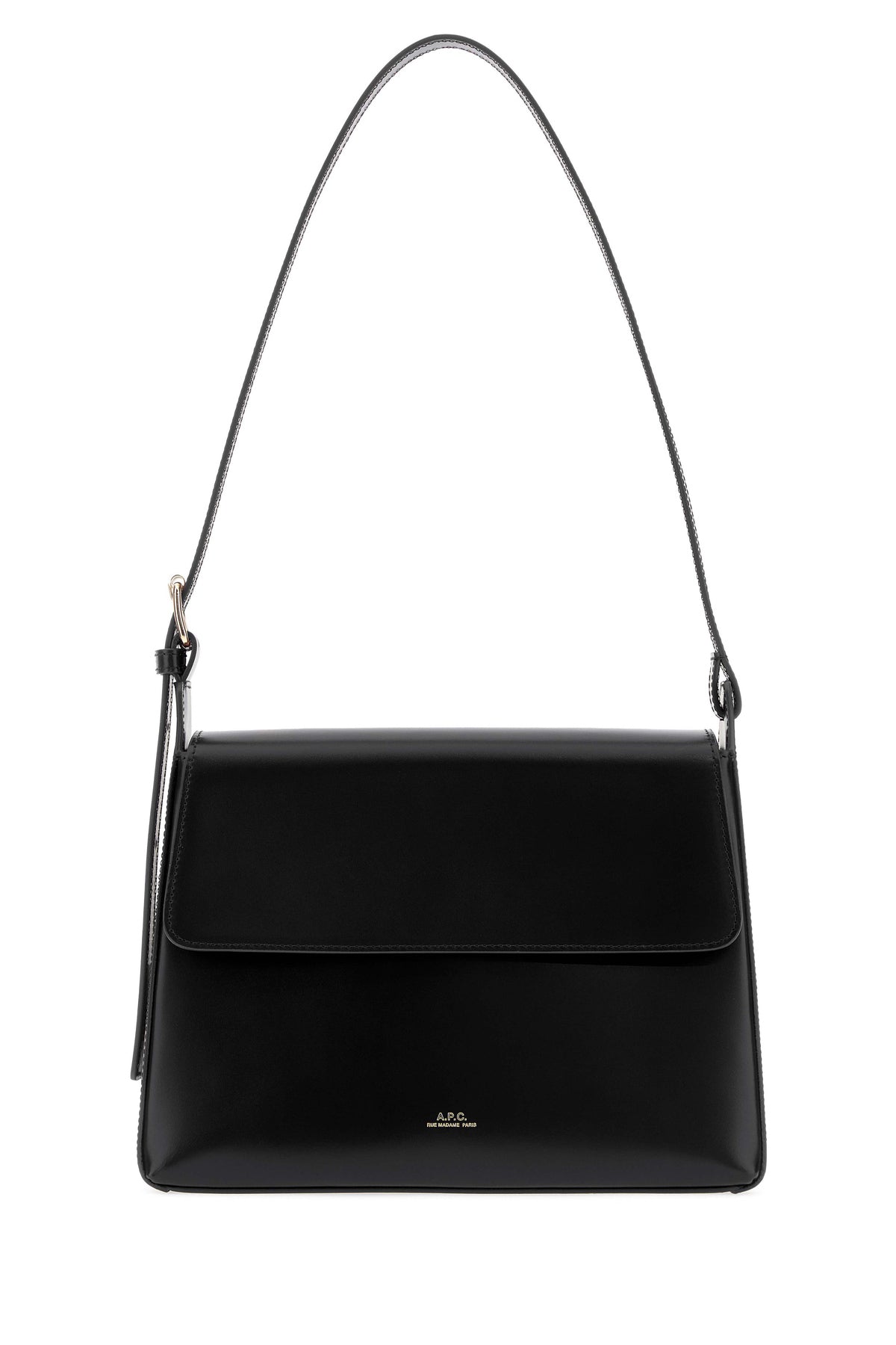 A.P.C. Borsa a spalla Virginie in pelle nera