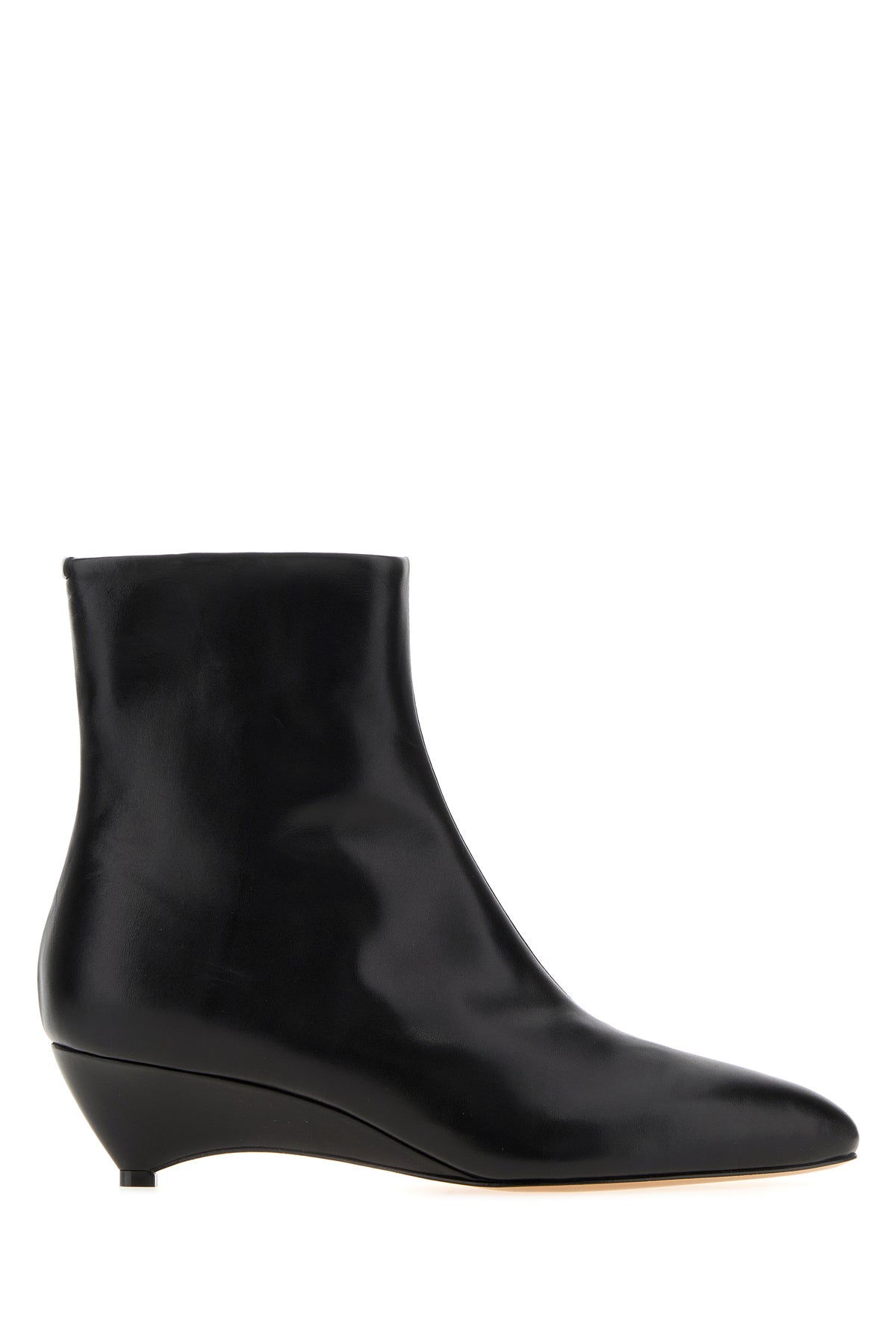 Jil Sander Stivaletti Arc in pelle nera