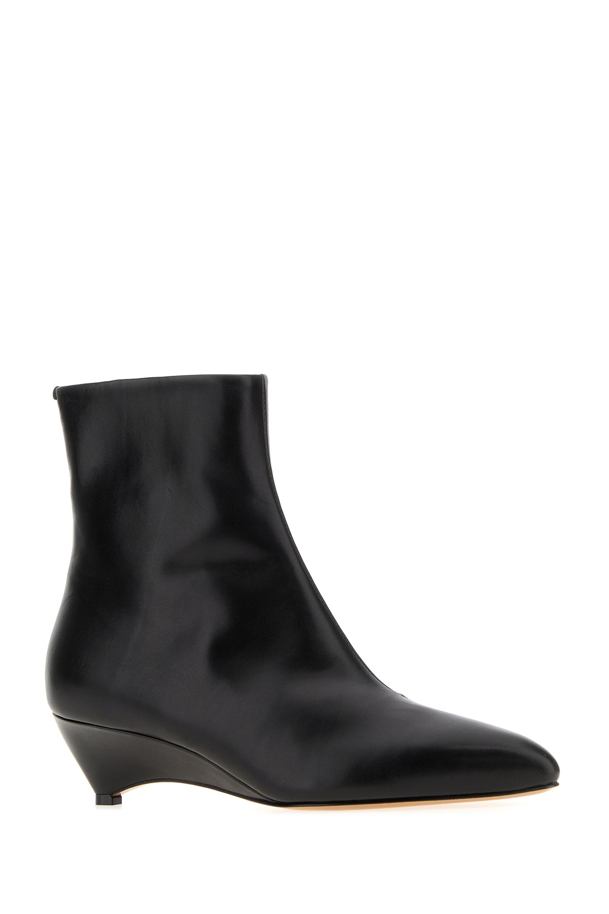 Jil Sander Stivaletti Arc in pelle nera, view 2