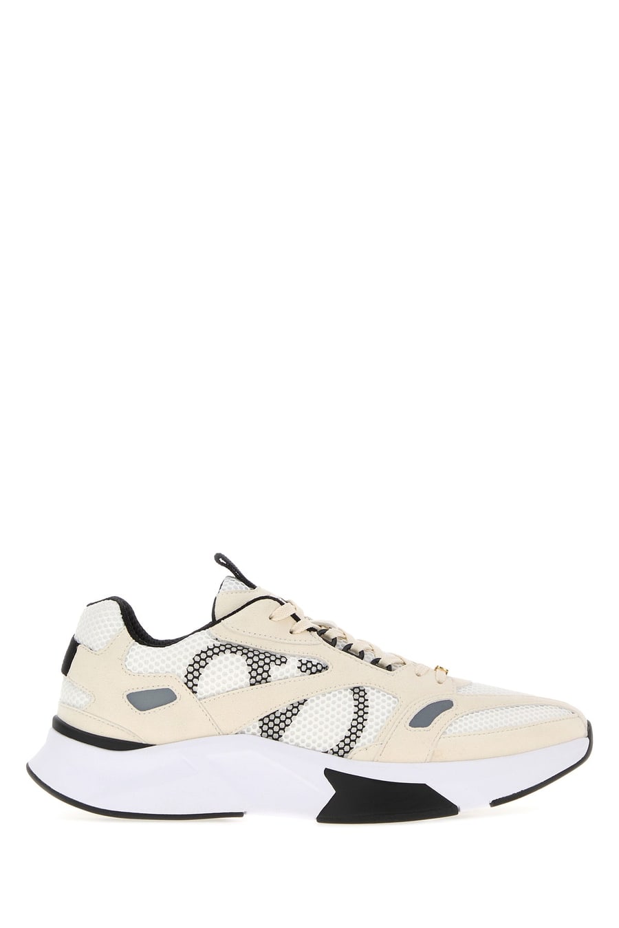 Valentino Garavani Sneakers Demivee bicolor in pelle scamosciata e rete