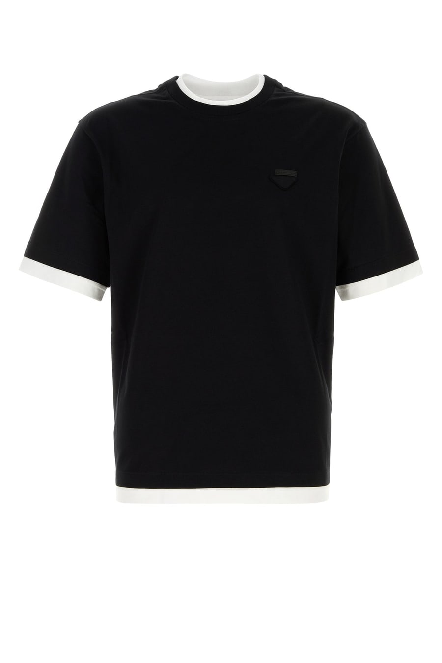 Prada T-shirt in cotone nero