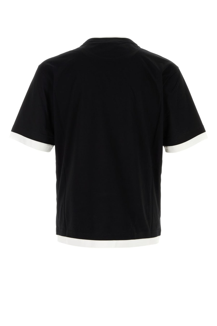 Prada T-shirt in cotone nero, view 2