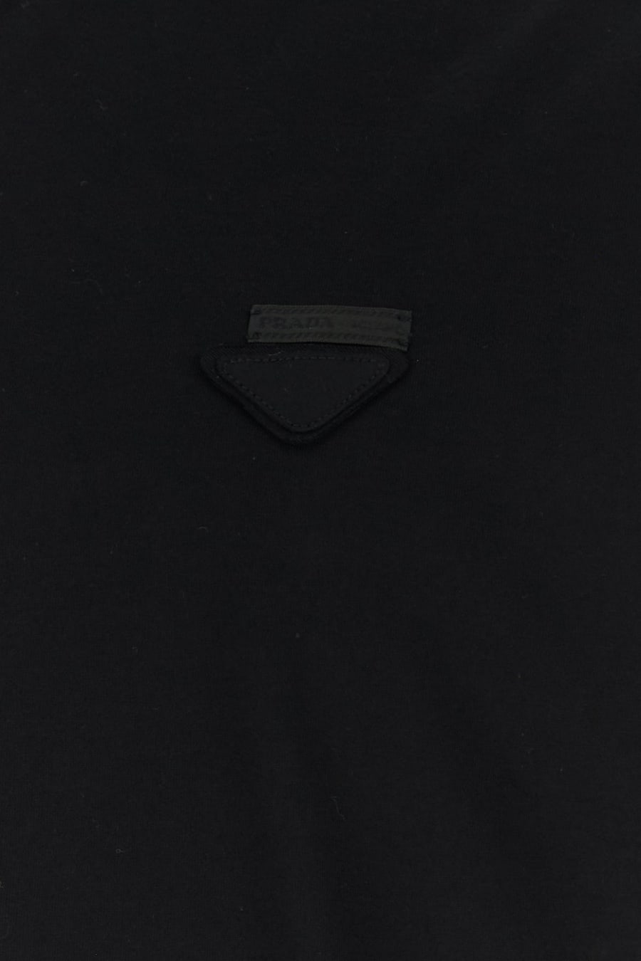 Prada T-shirt in cotone nero, view 3