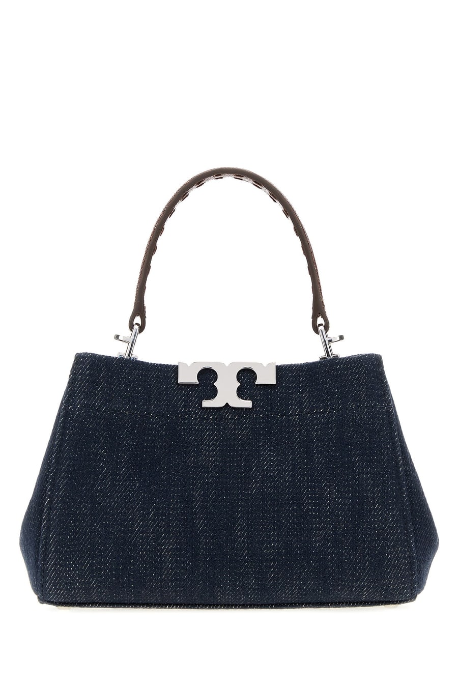 Tory Burch Borsa a mano Eleanor mini in denim, view 3