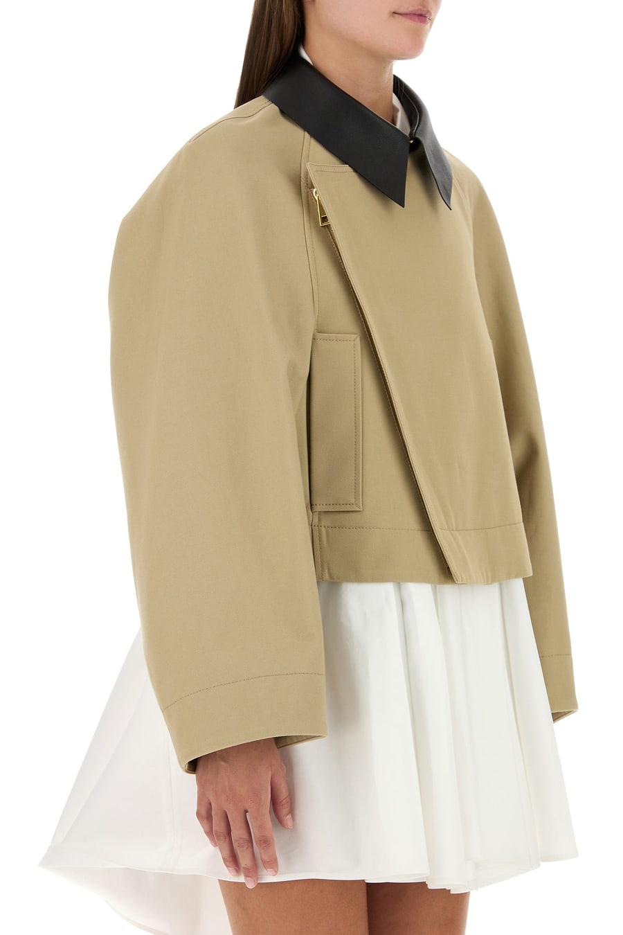 Givenchy Giubbino in misto cotone beige, view 3
