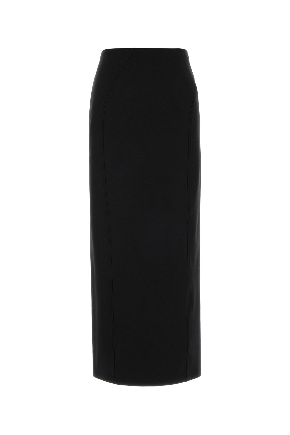 Jil Sander Gonna in misto lana stretch nera