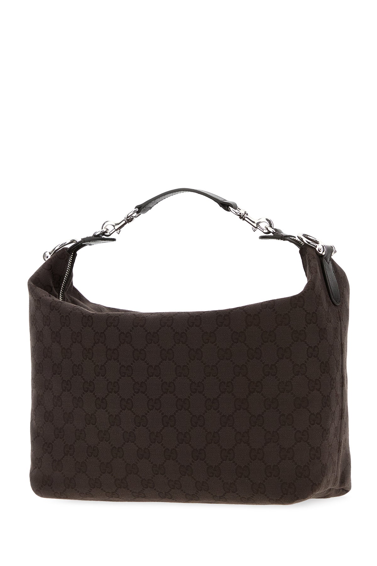 Gucci Borsa a mano Brera media in tessuto GG cioccolato, view 2