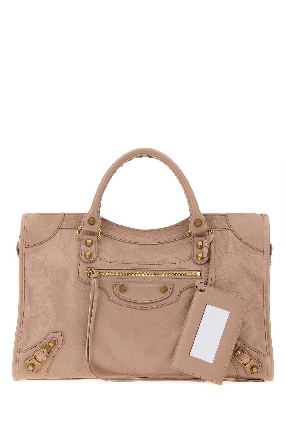 Balenciaga Borsa a mano Le City media in pelle rosa antico