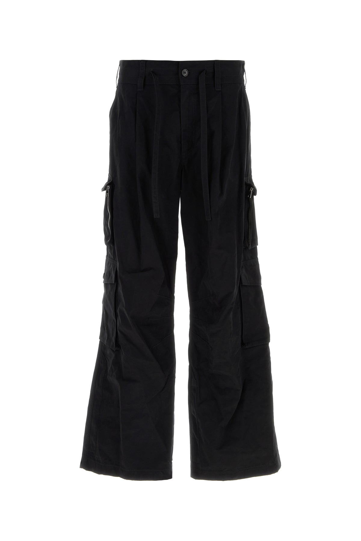 Dolce & Gabbana Pantalone cargo in faille nero