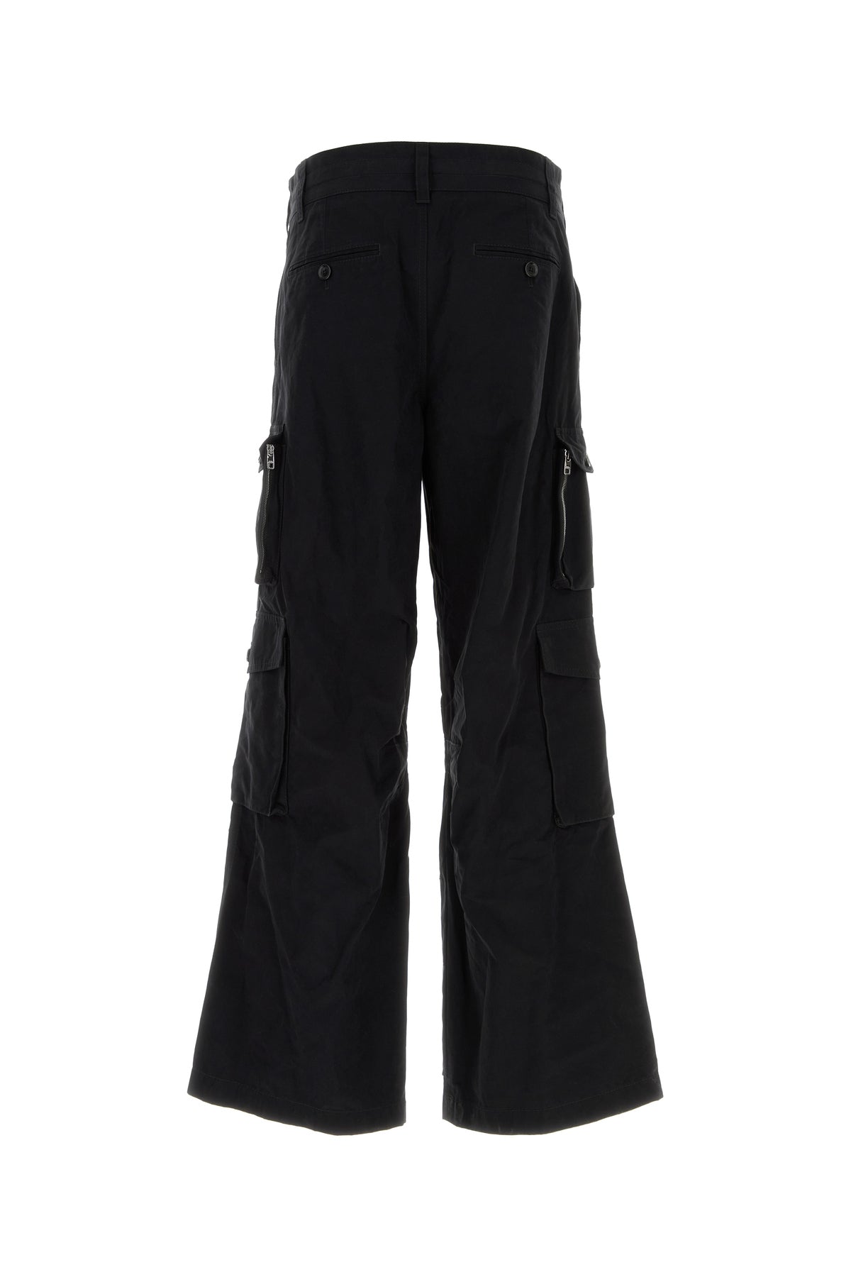 Dolce & Gabbana Pantalone cargo in faille nero, view 2
