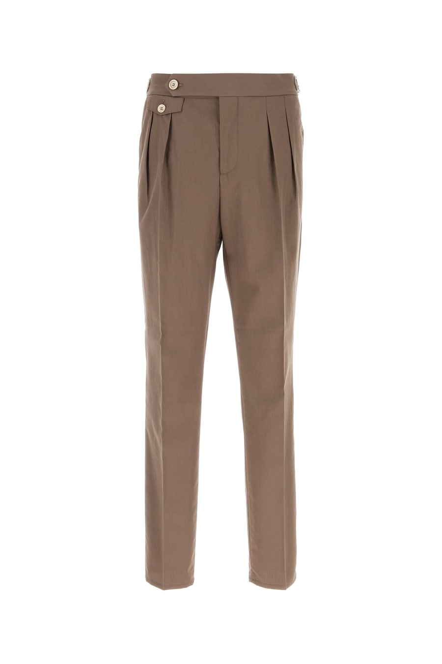 Brunello Cucinelli Pantalone in cotone marrone