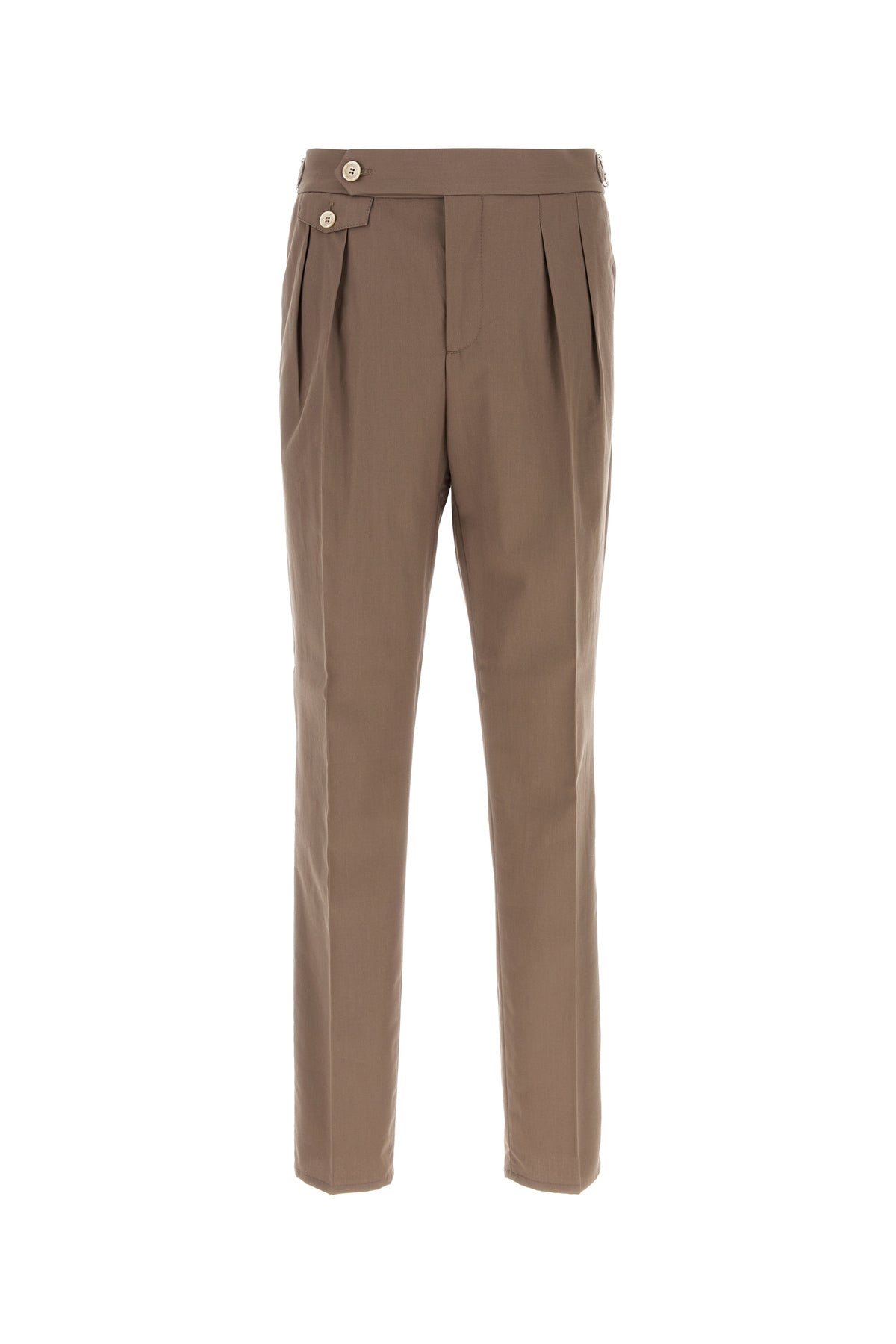 Brunello Cucinelli Pantalone in cotone marrone