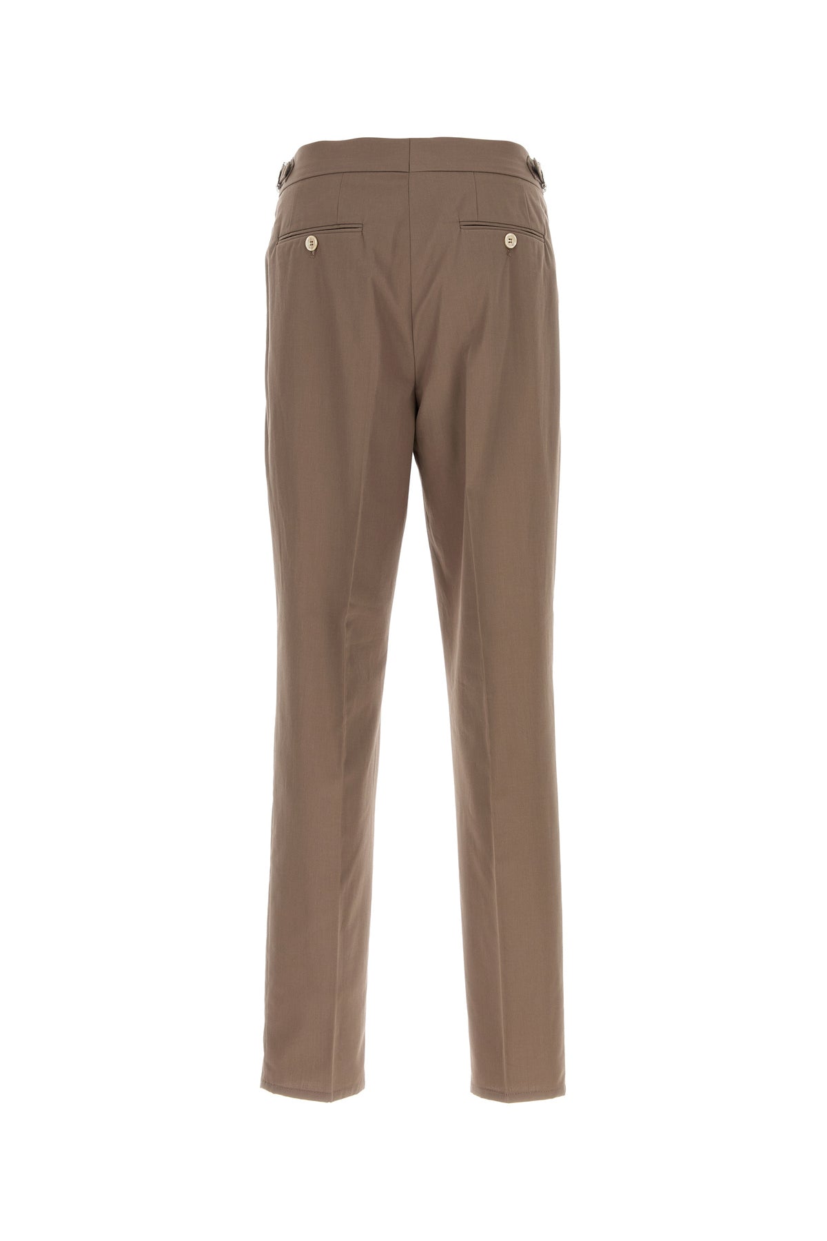 Brunello Cucinelli Pantalone in cotone marrone, view 2
