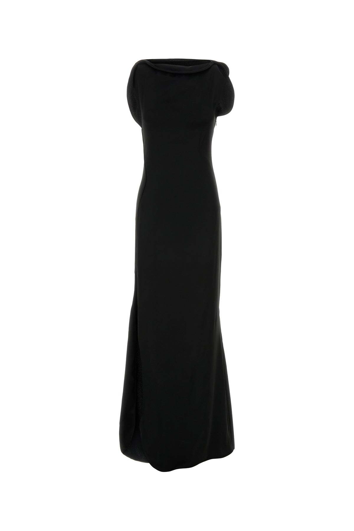 Victoria Beckham Abito lungo in raso nero