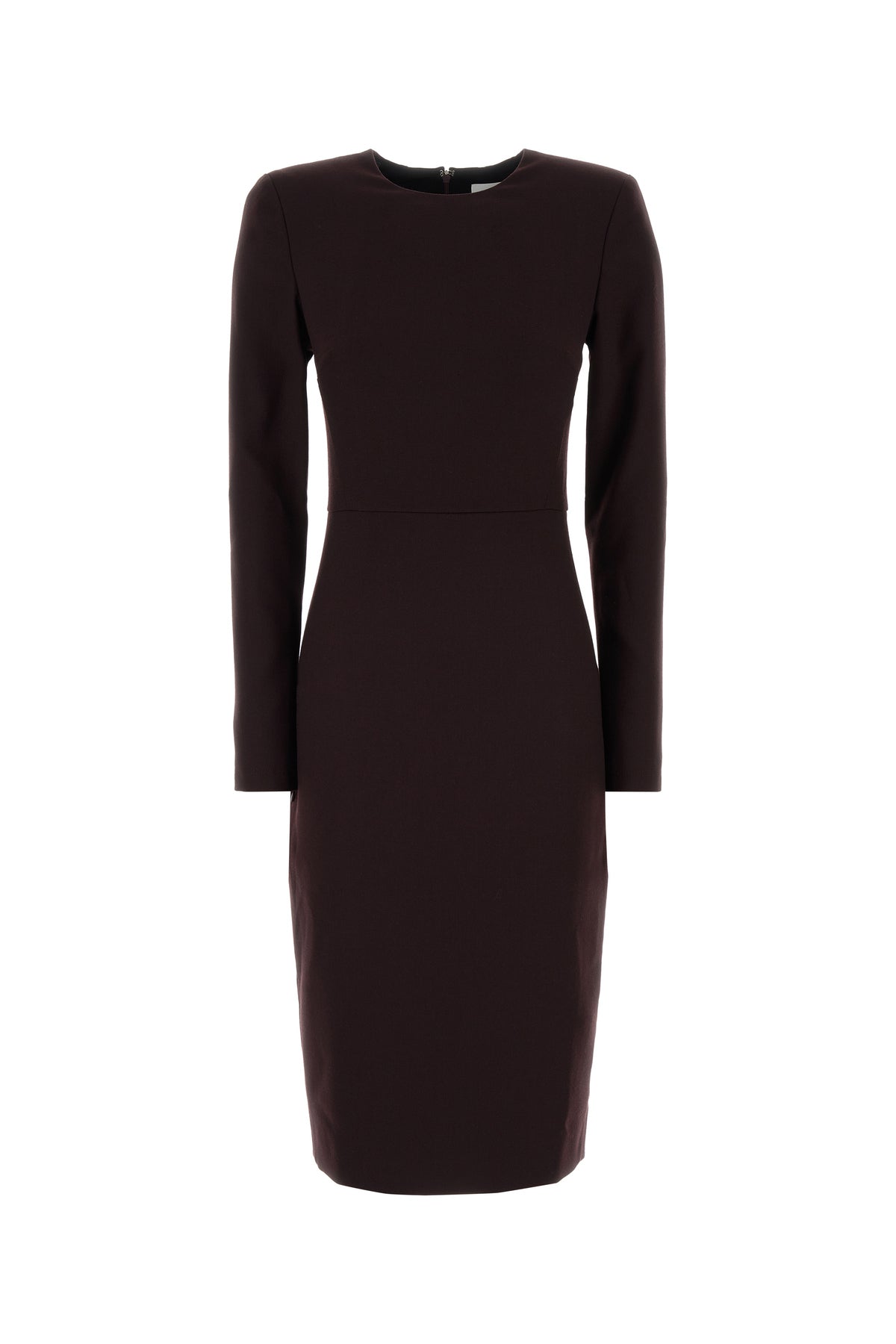 Victoria Beckham Abito in misto poliestere stretch melanzana
