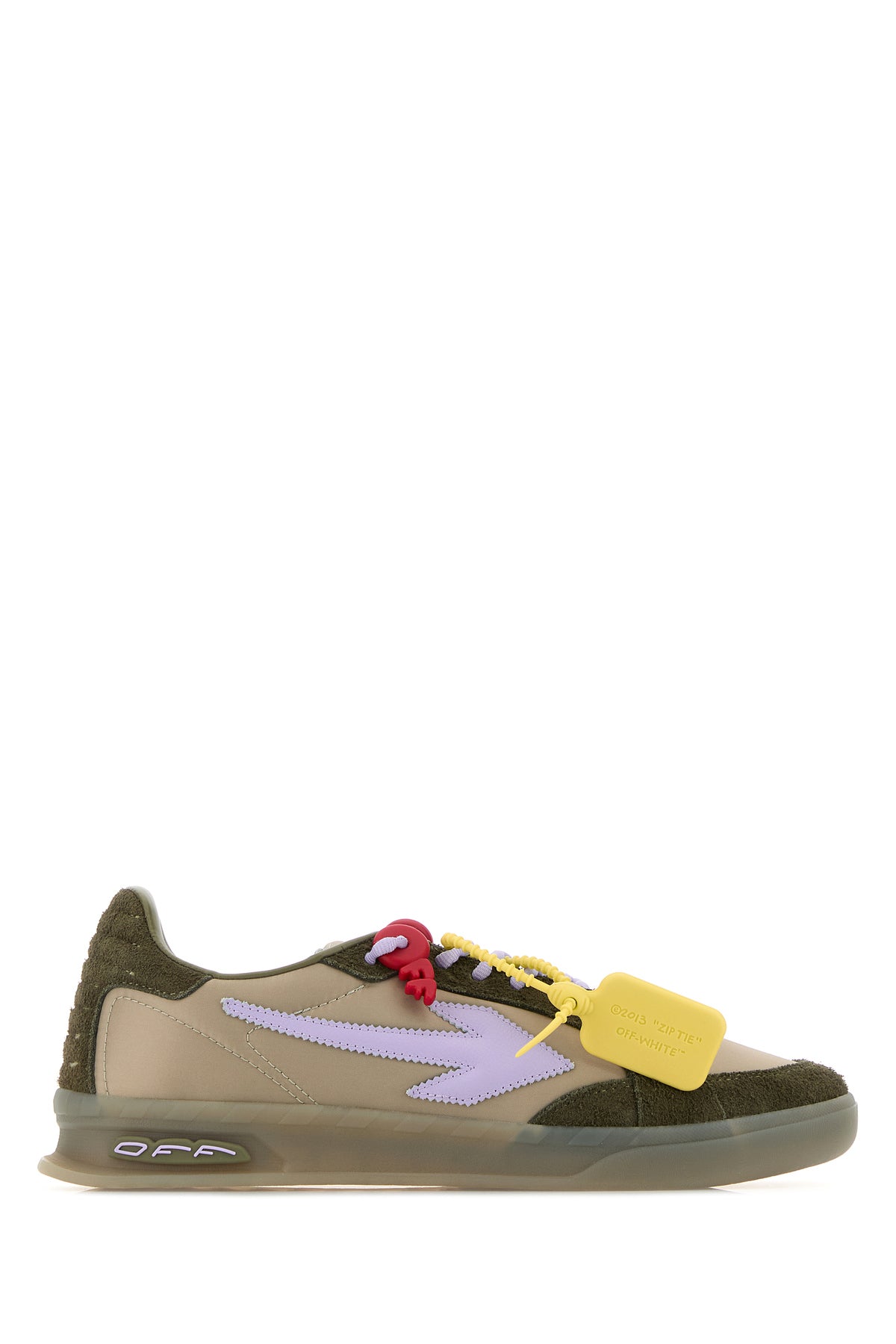 Off-White Sneakers End Of Play bicolor in pelle scamosciata e tessuto