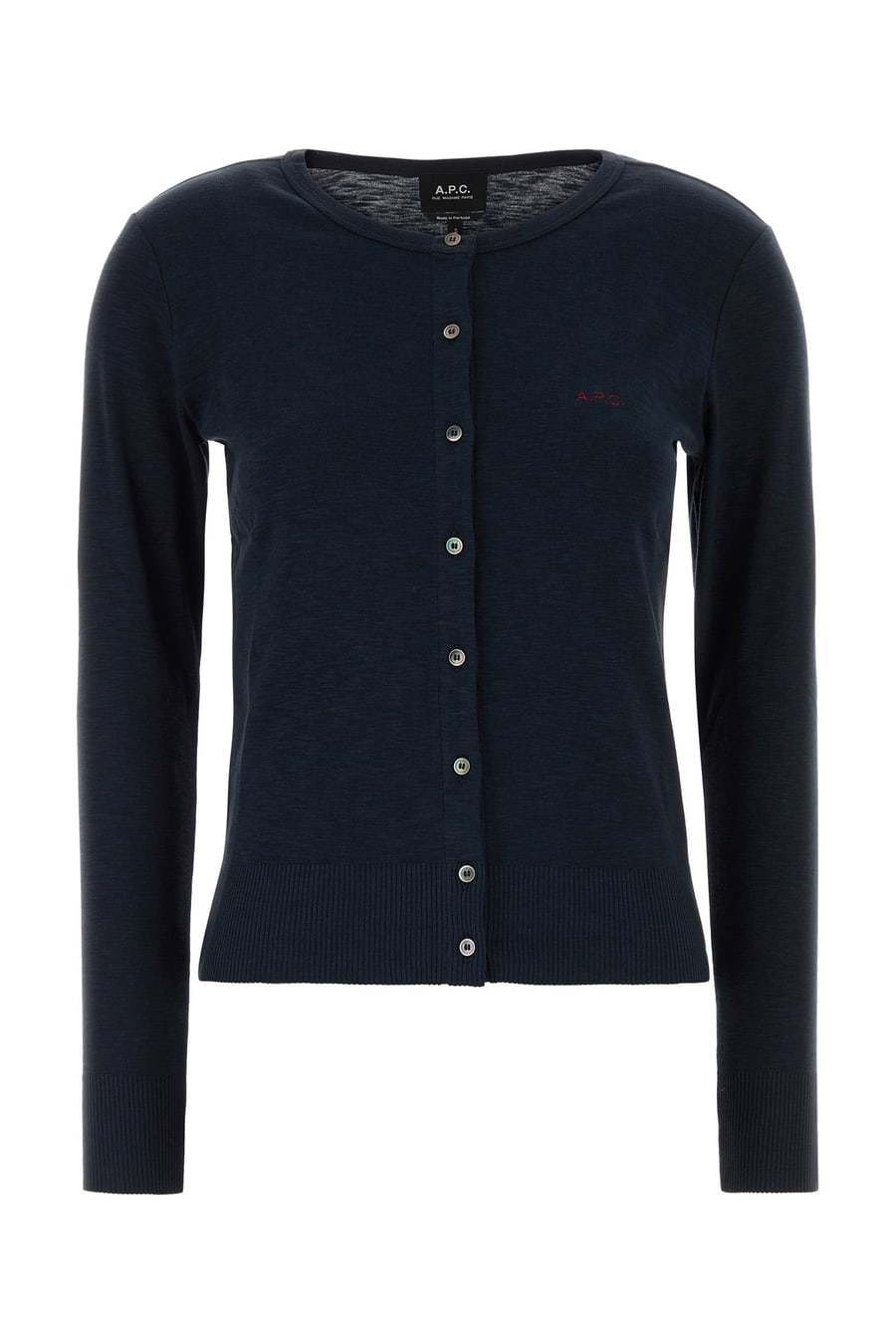 A.P.C. Cardigan Cora in cotone blu navy