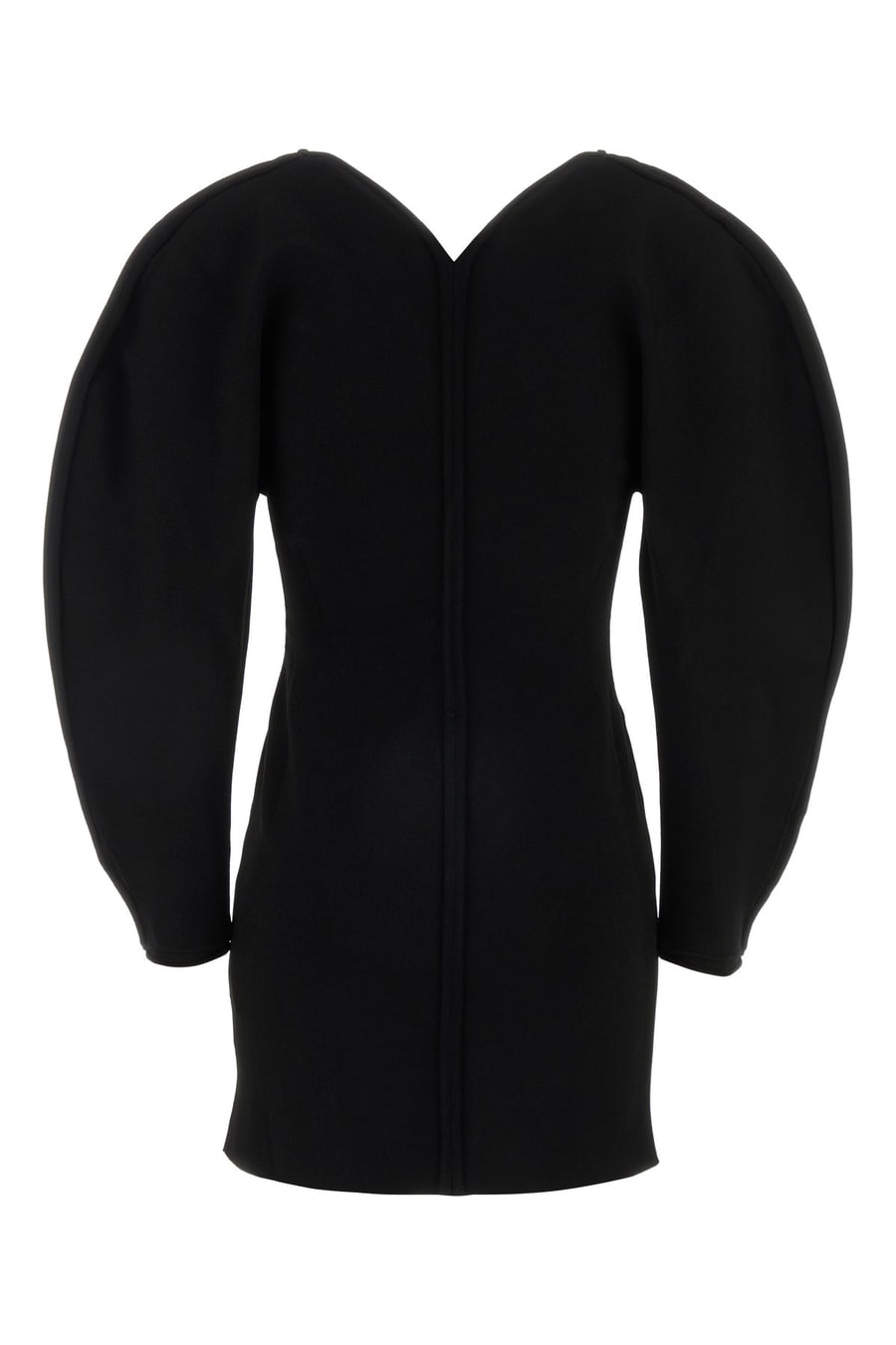Givenchy Mini abito in Cocoon in misto viscosa stretch nera, view 2
