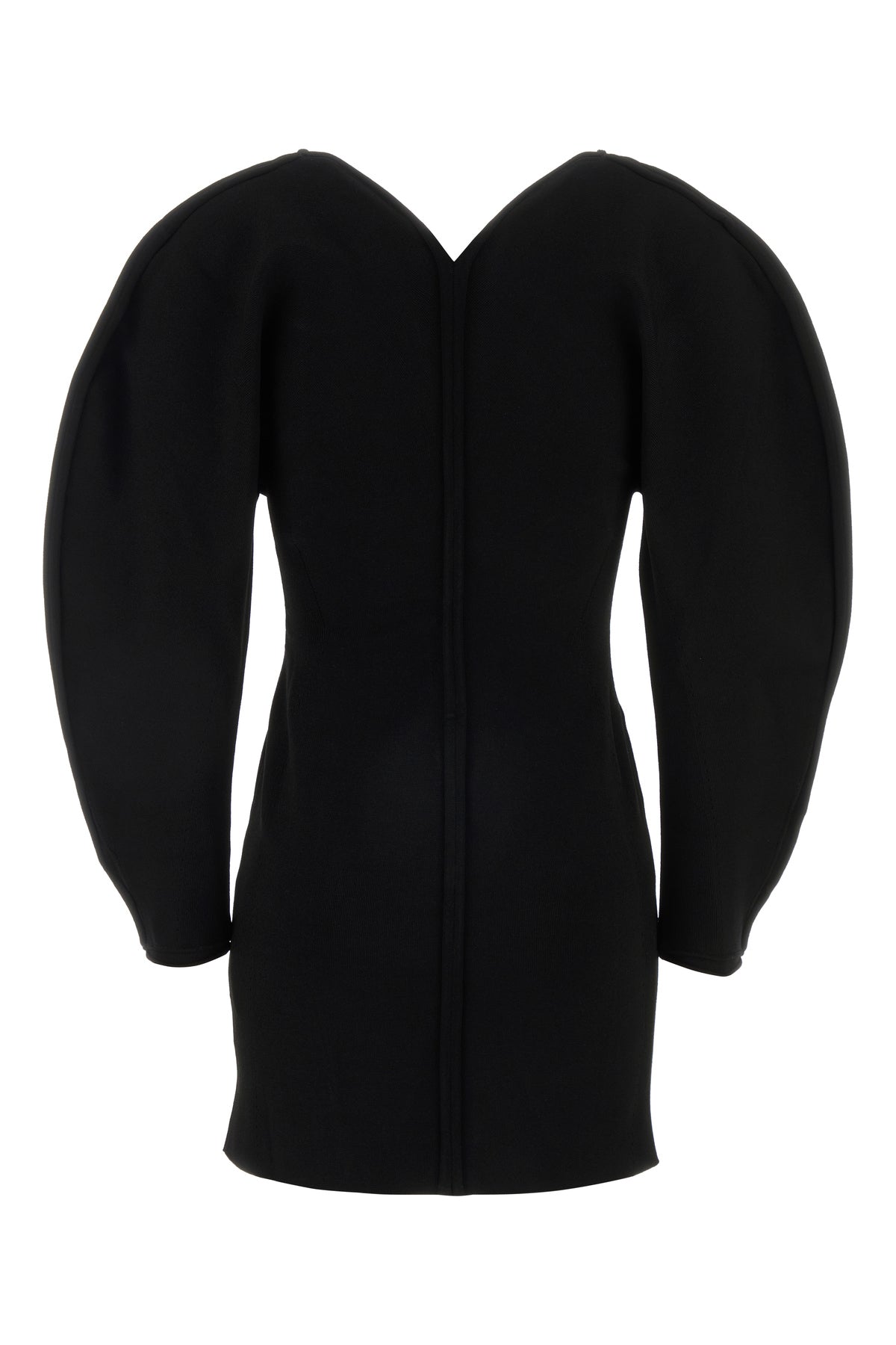 Givenchy Mini abito in Cocoon in misto viscosa stretch nera, view 2