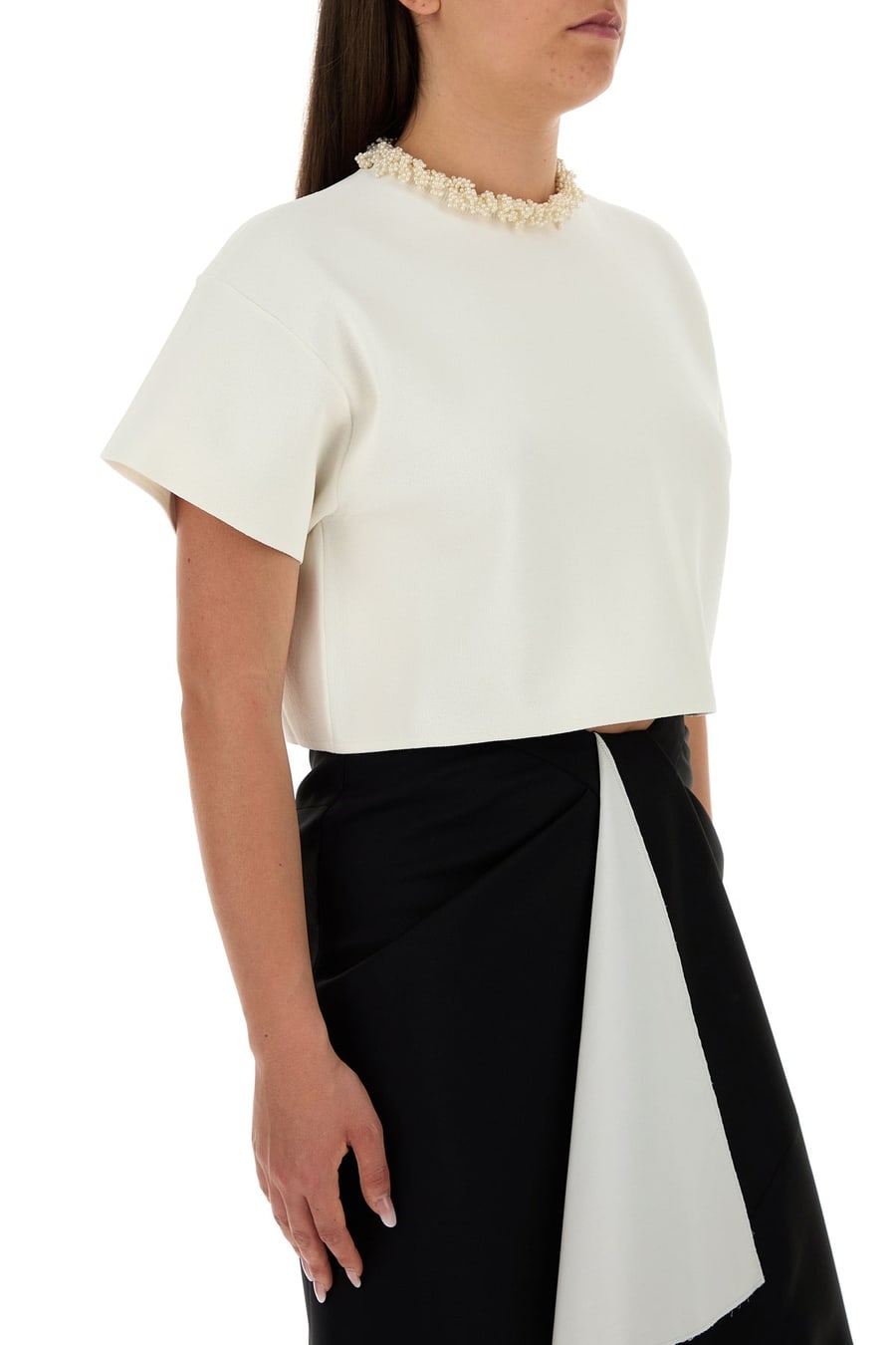 Givenchy Top in misto viscosa bianca, view 3