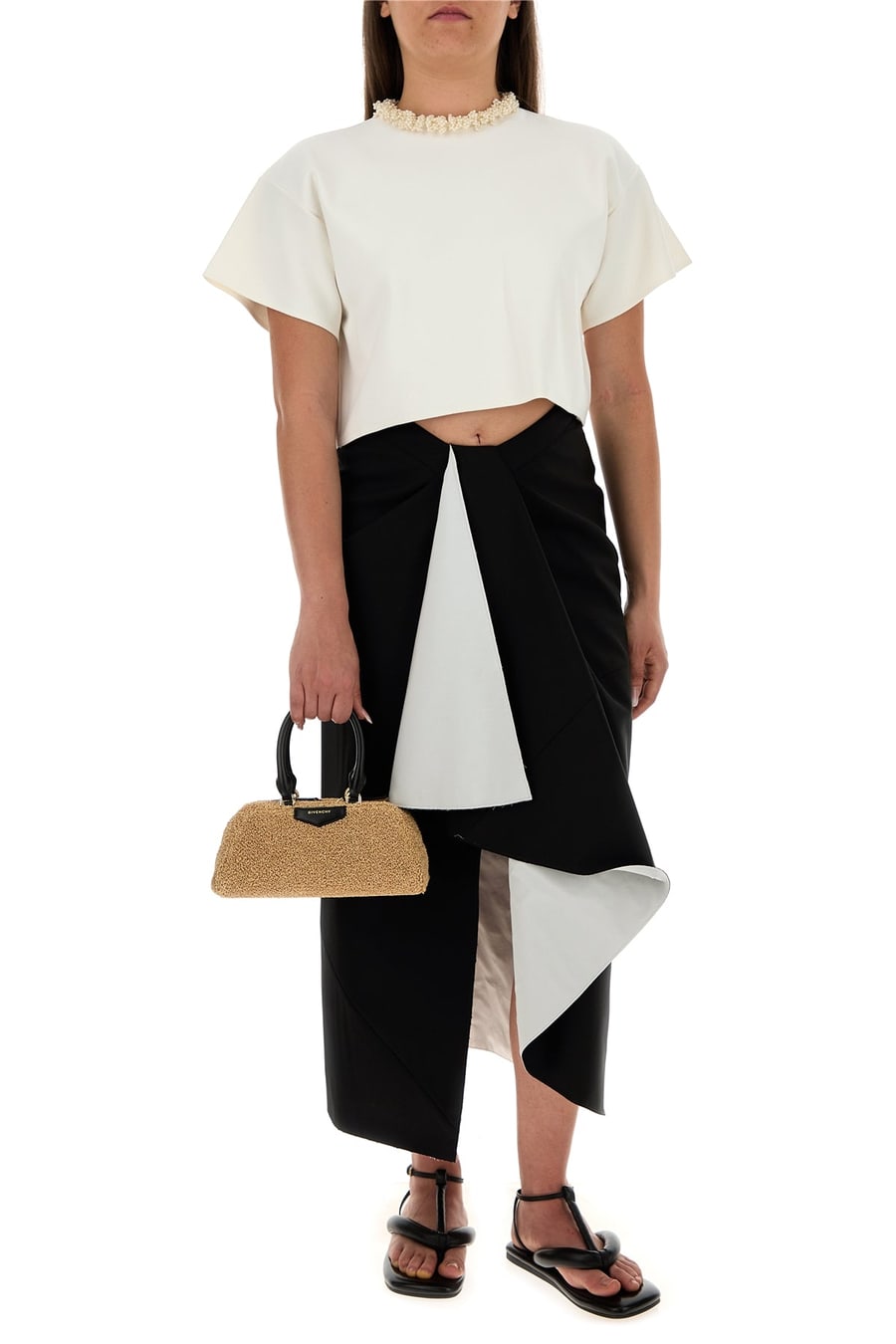 Givenchy Top in misto viscosa bianca, view 6