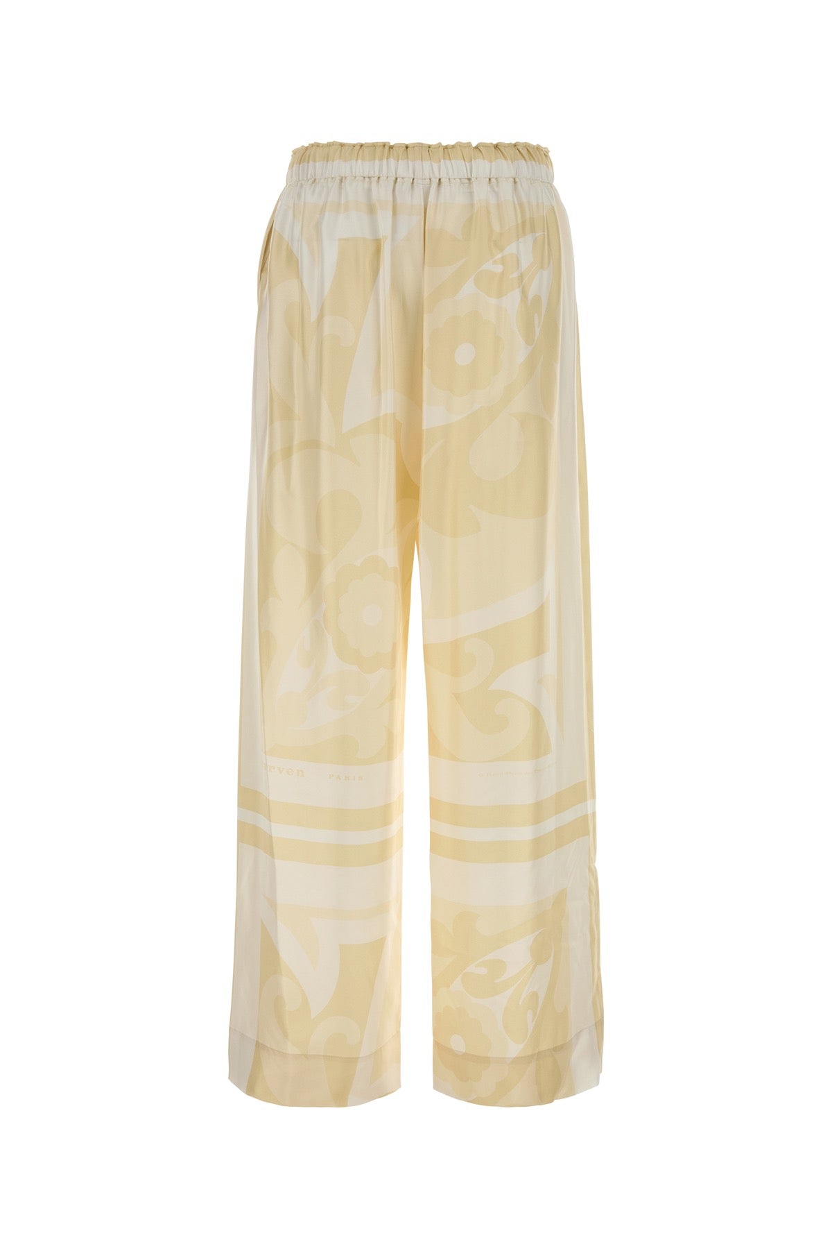 CARVEN Pantalone in raso stampato, view 2