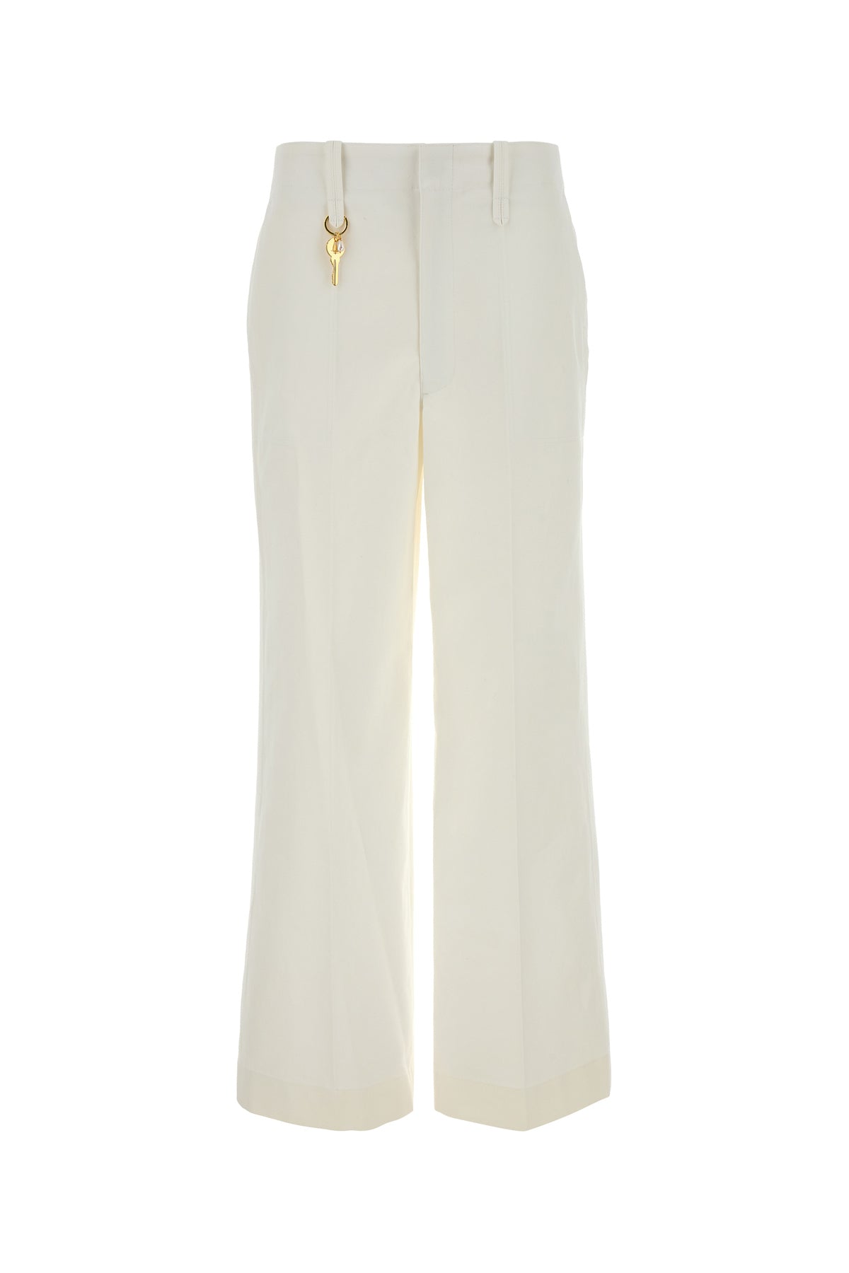 CARVEN Pantalone in cotone bianco