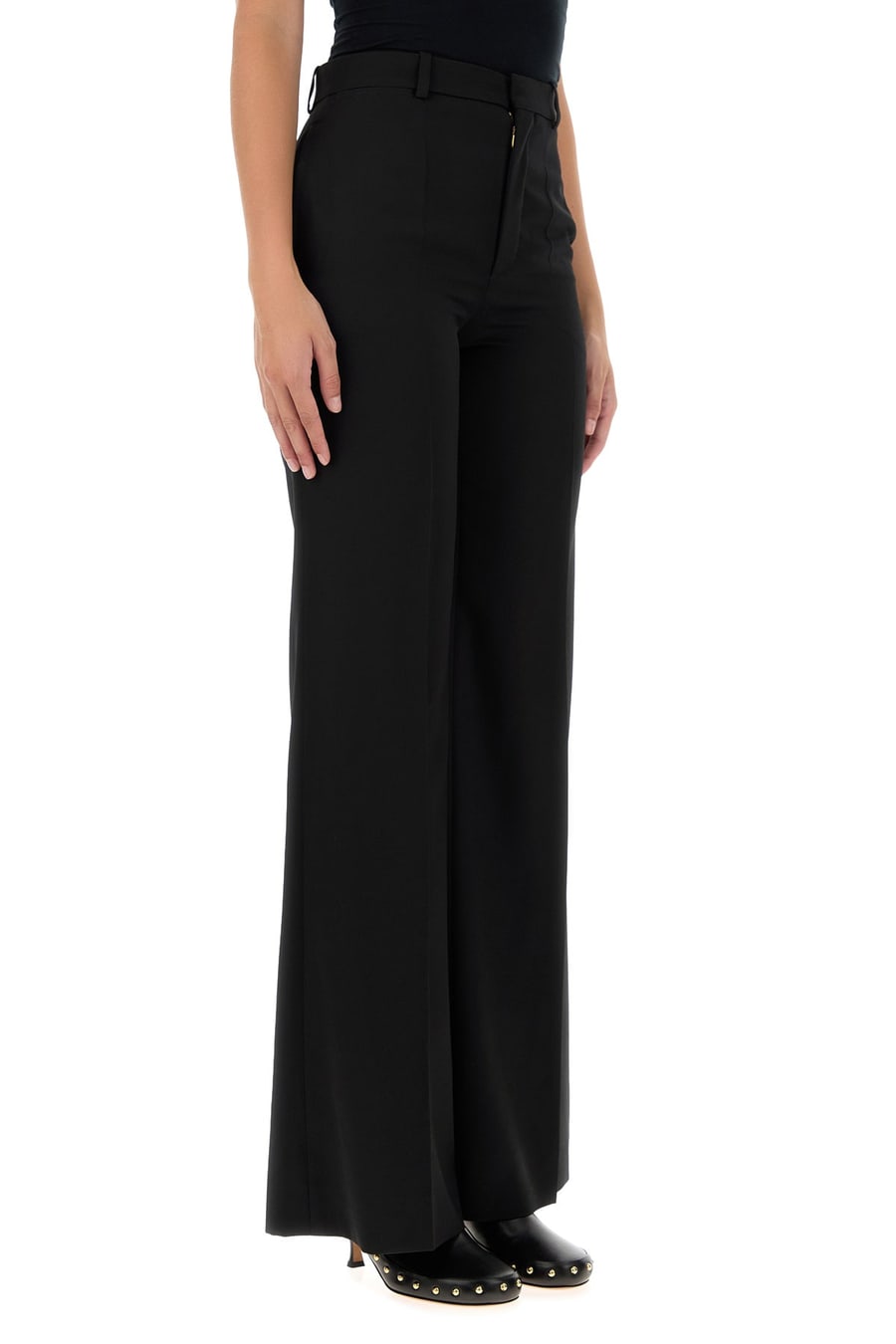 Chloé Pantalone in lana nera, view 3