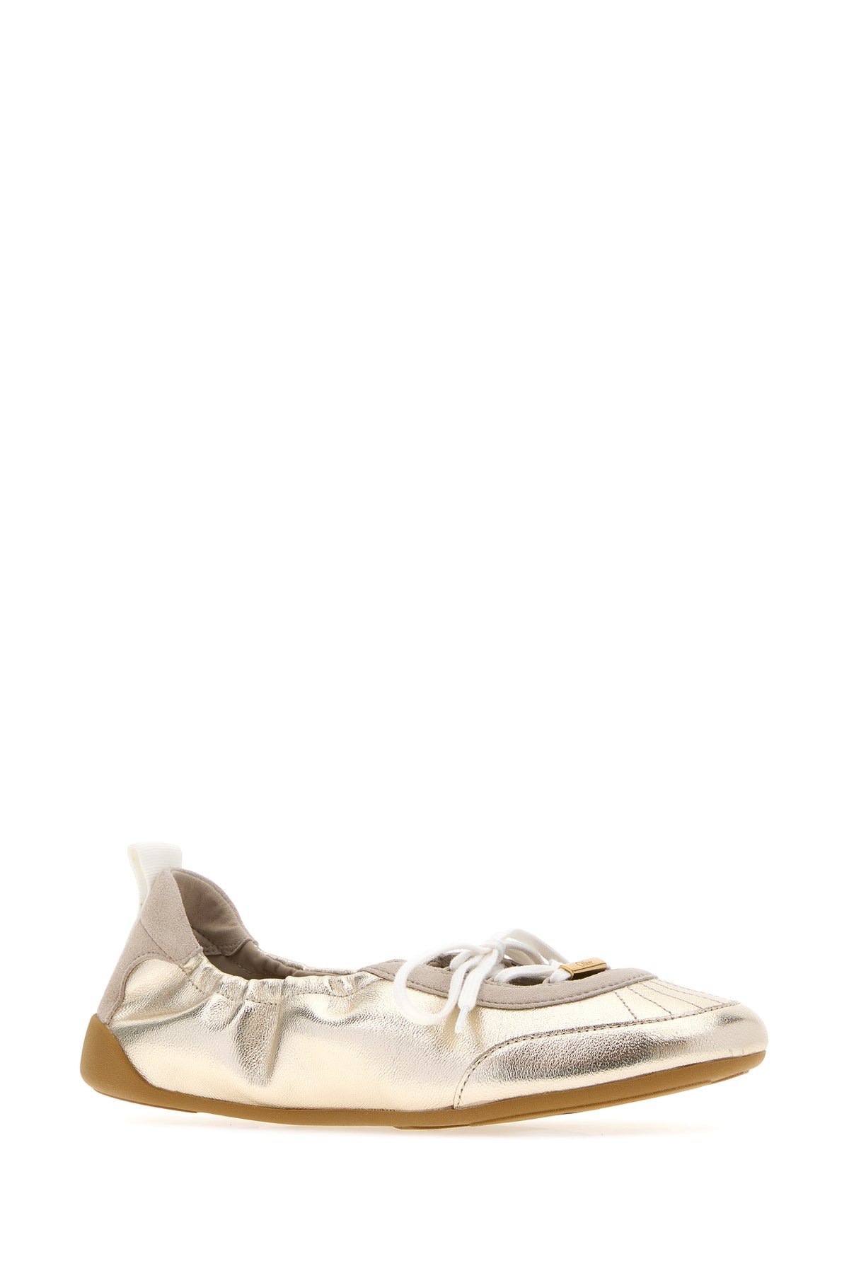 Chloé Ballerine Chloé Kick in pelle oro, view 2