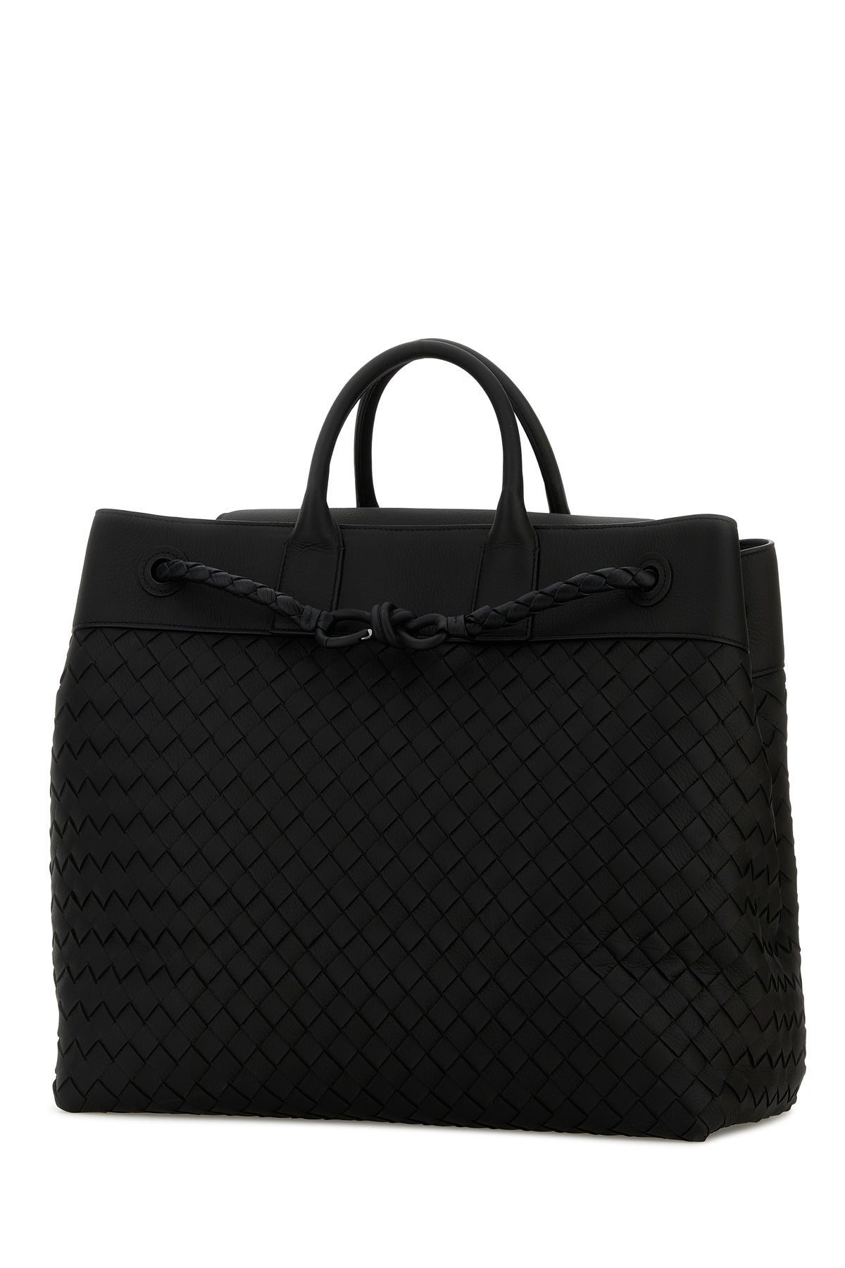 Bottega Veneta Borsa da viaggio Andiamo Voyager in pelle nera, view 2