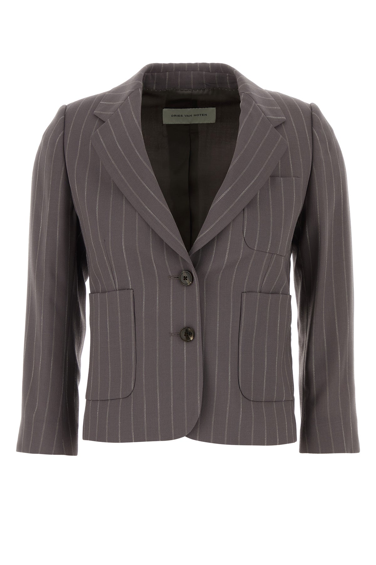 Dries Van Noten Giacca Bamis in misto lana ricamata