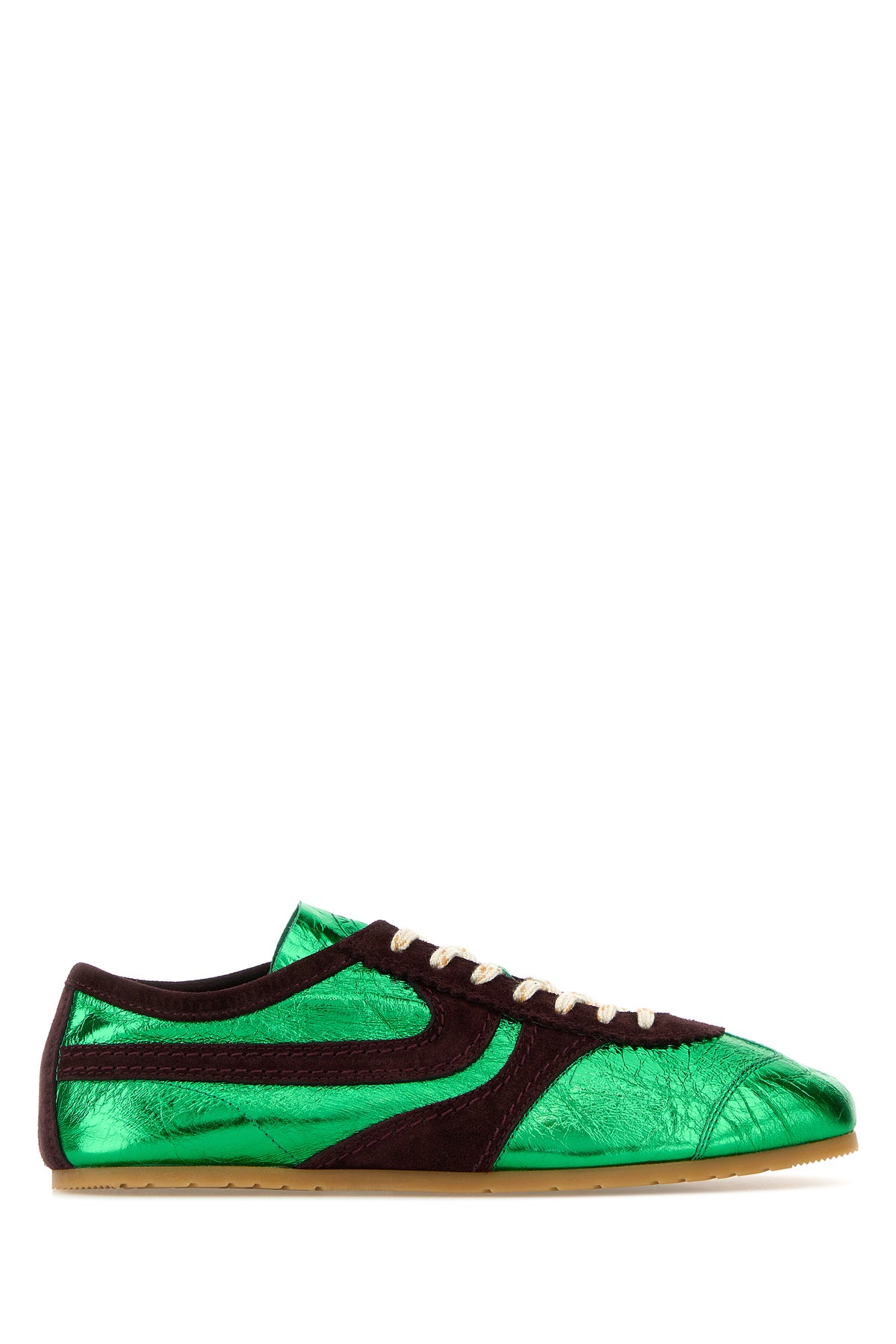 Dries Van Noten Sneakers in bicolor in pelle e pelle scamosciata