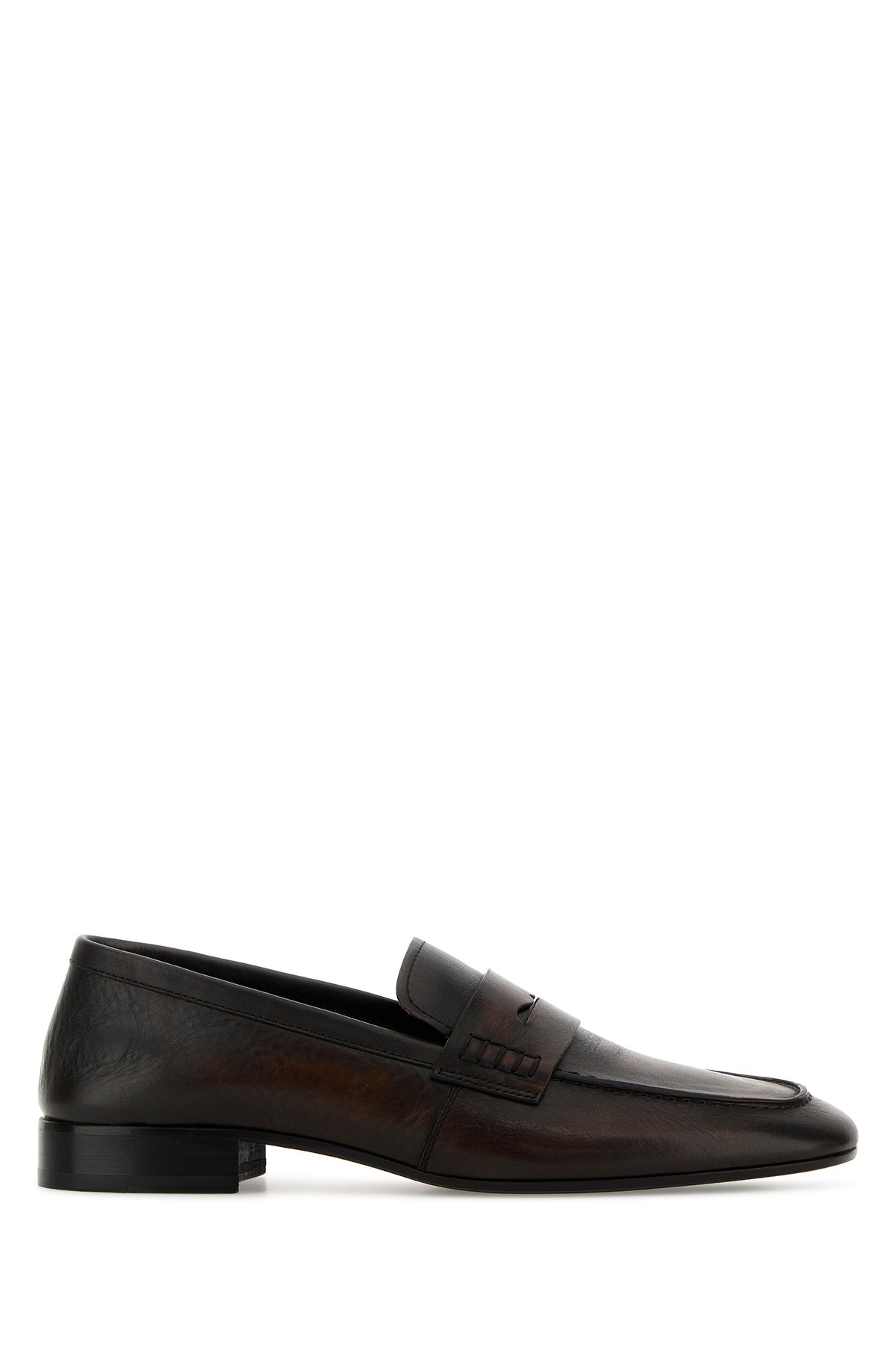 Dries Van Noten Mocassini in pelle testa di moro