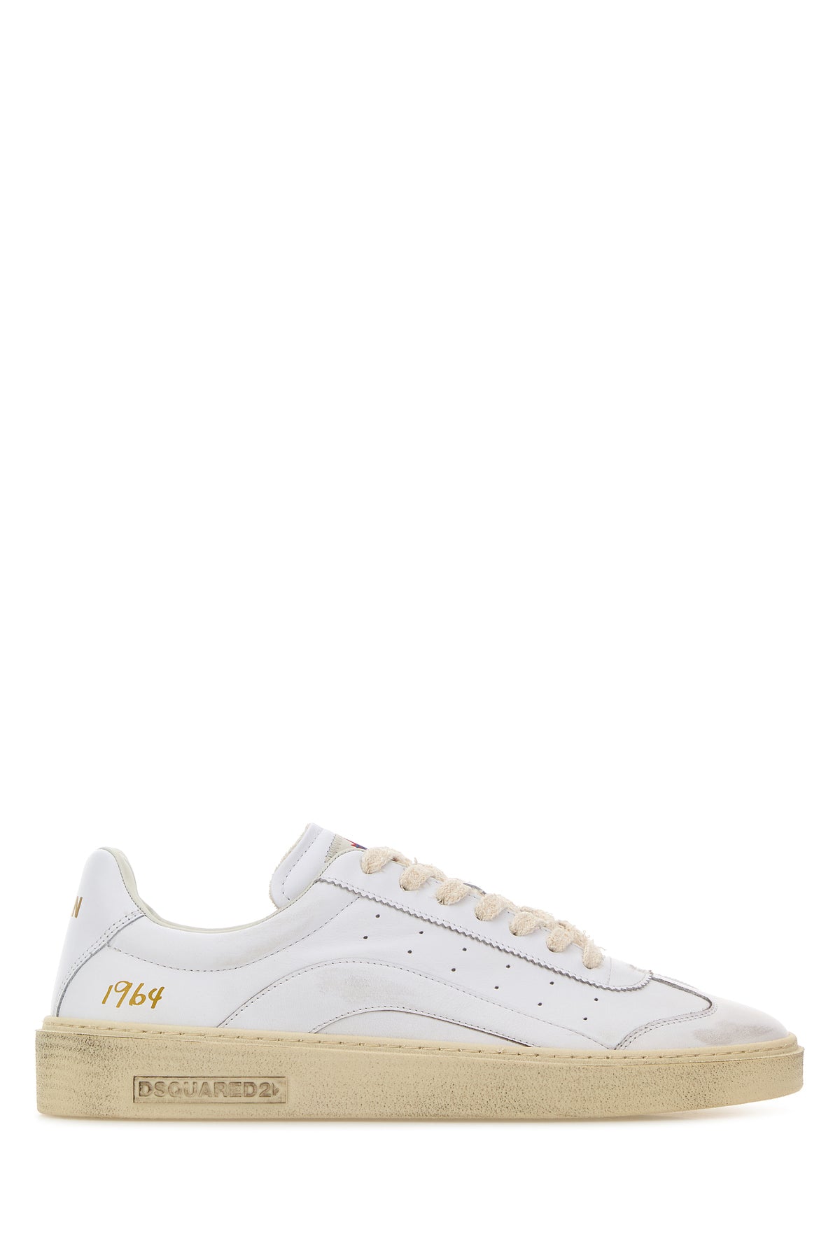 Dsquared2 Sneakers Rider in pelle bianca