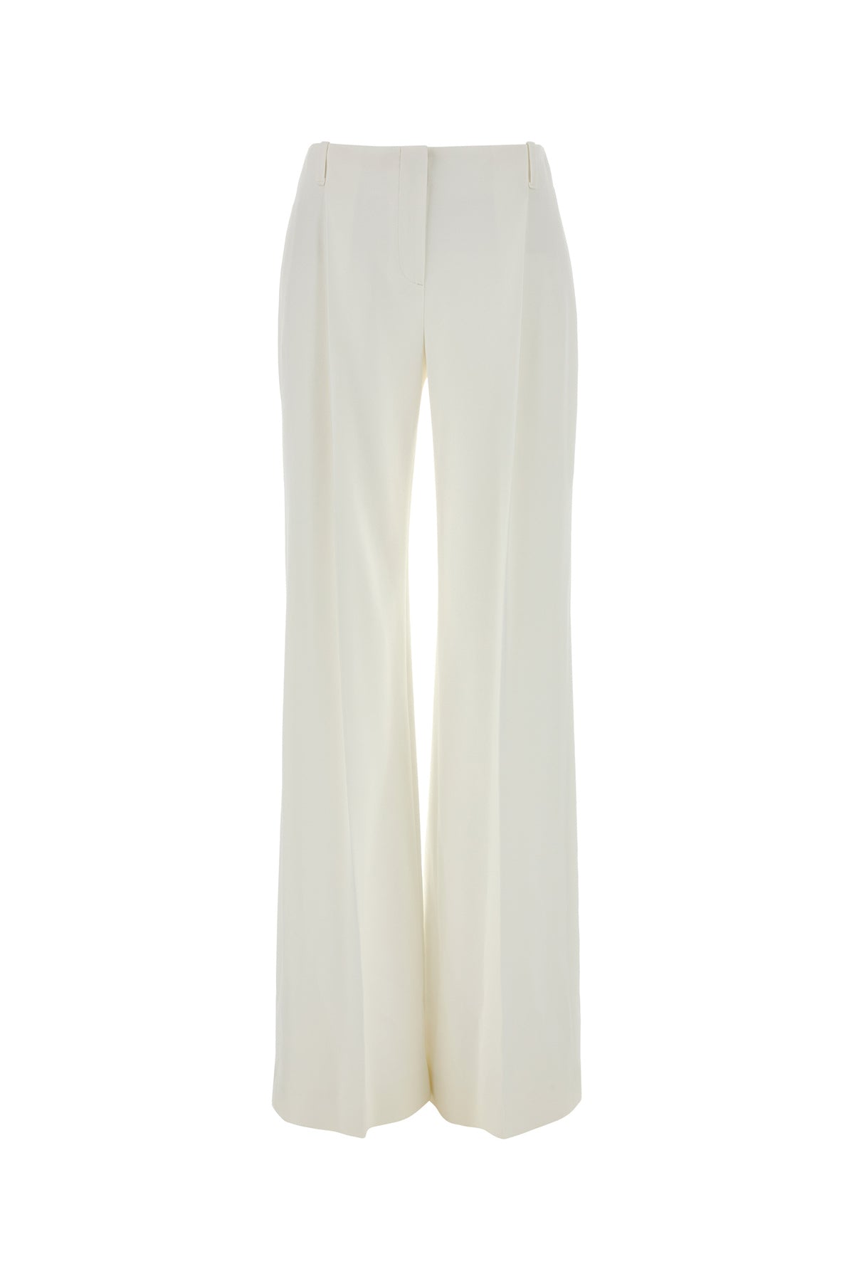 ERMANNO SCERVINO Pantalone palazzo in crepe bianco