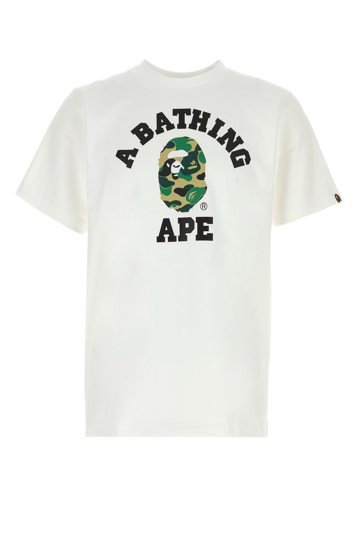 BAPE T-shirt ABC Camo Collage in cotone bianco