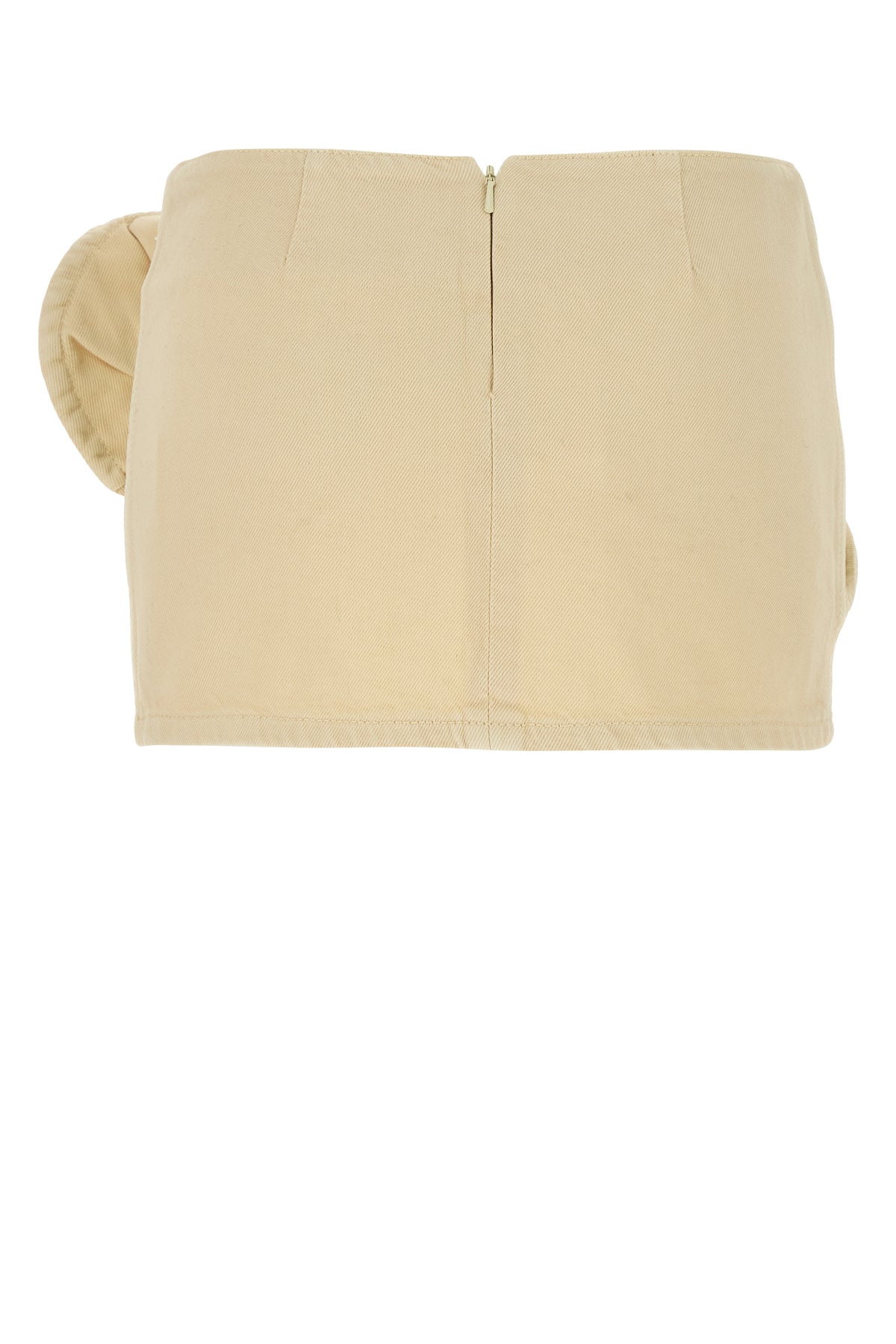MAGDA BUTRYM Minigonna in denim crema, view 2