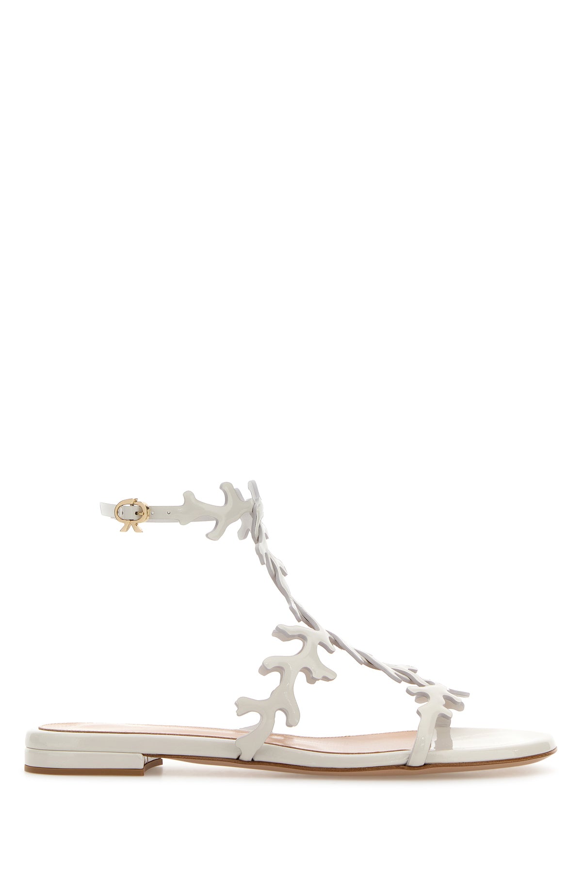 GIANVITO ROSSI Sandali Ocean in pelle gesso