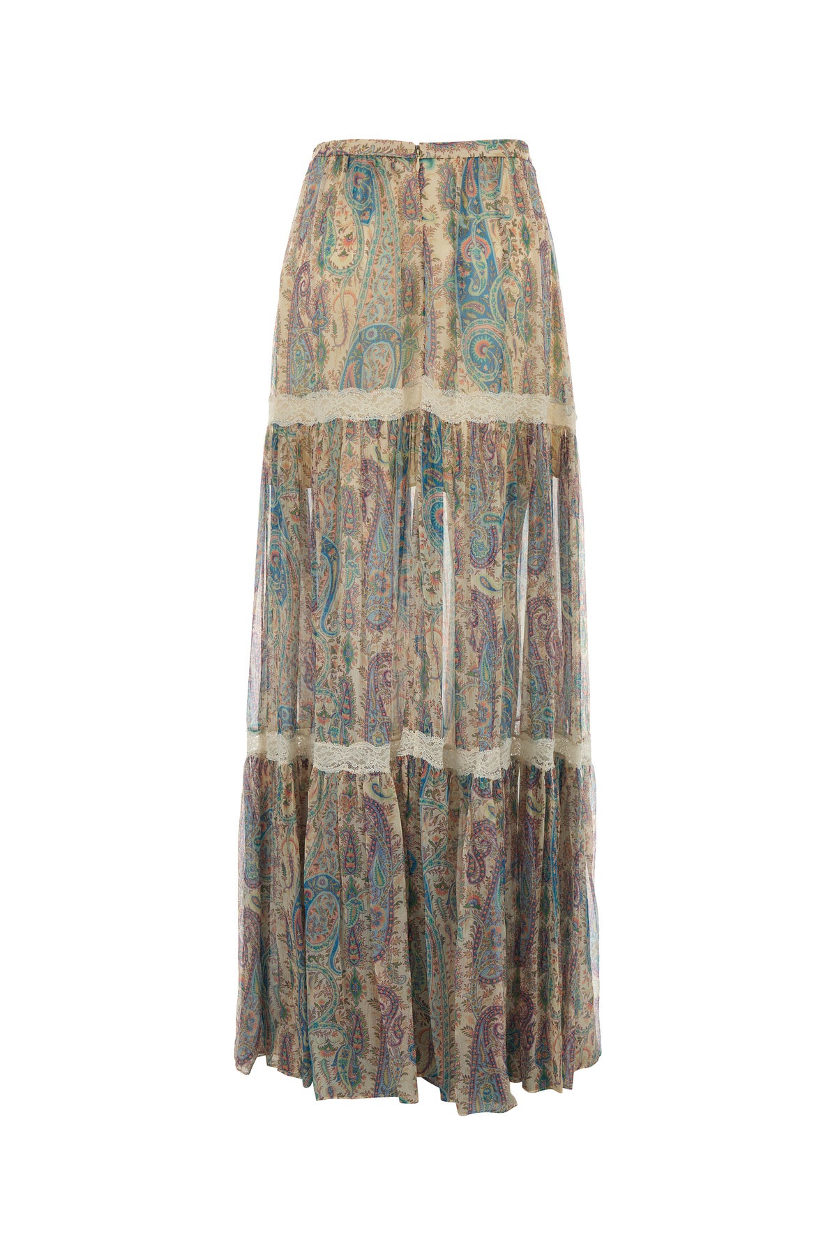 Etro Gonna in crepe stampato, view 2