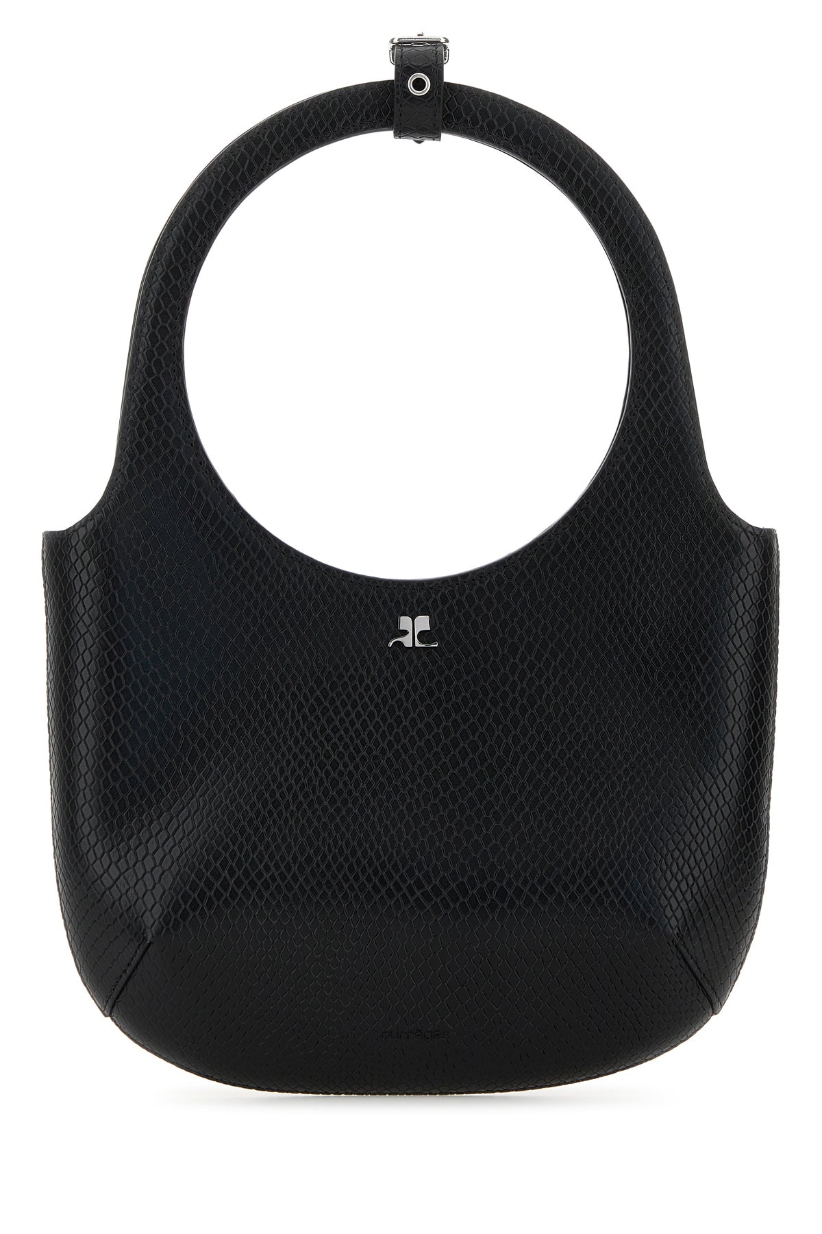 COURREGES Borsa a mano Holy in pelle nera