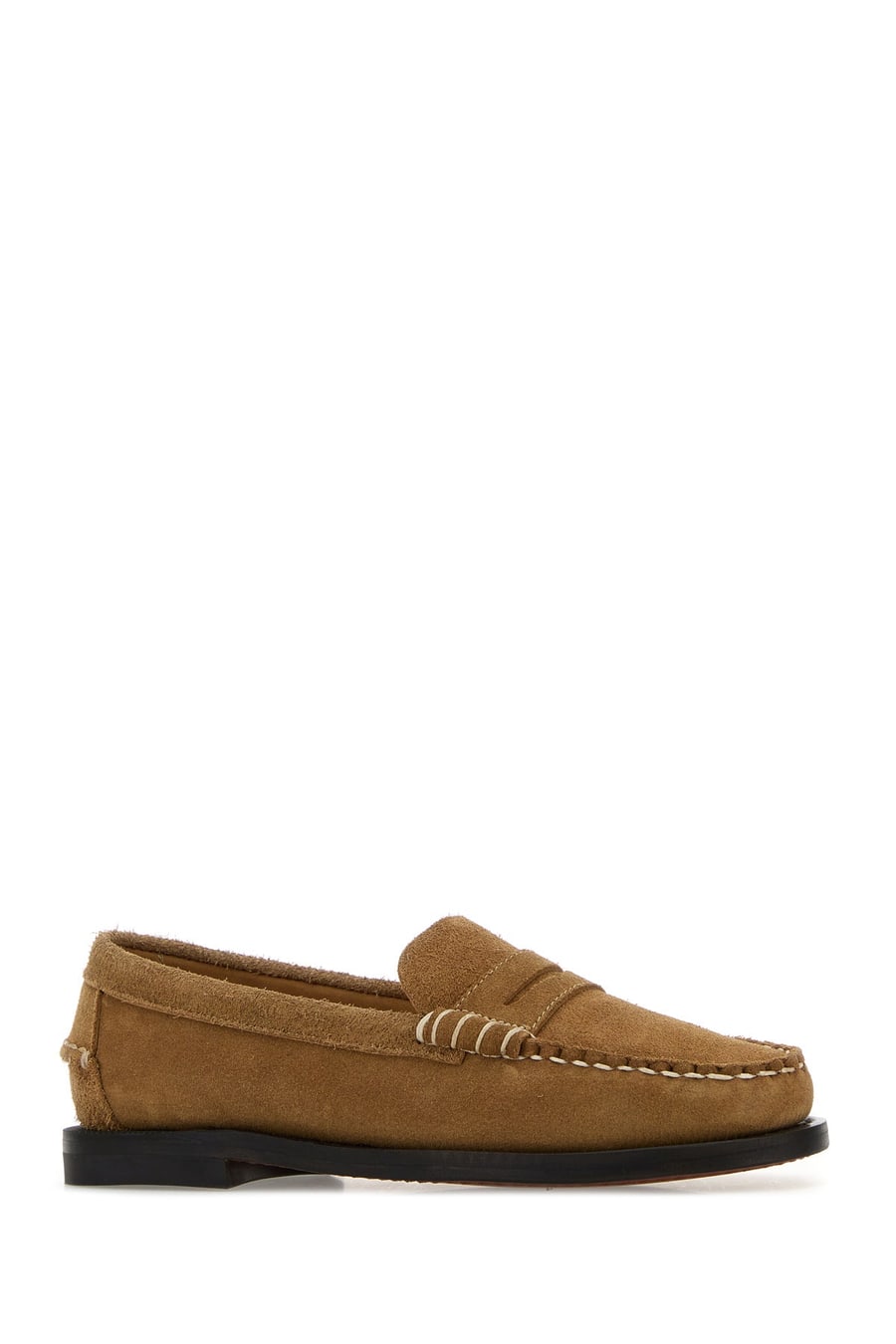 SEBAGO Mocassini Dan in pelle scamosciata cammello, view 2