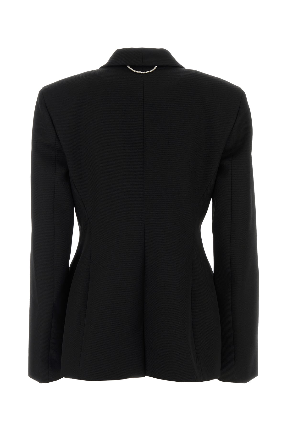 CARVEN Giacca Esperanto in lana nera, view 2