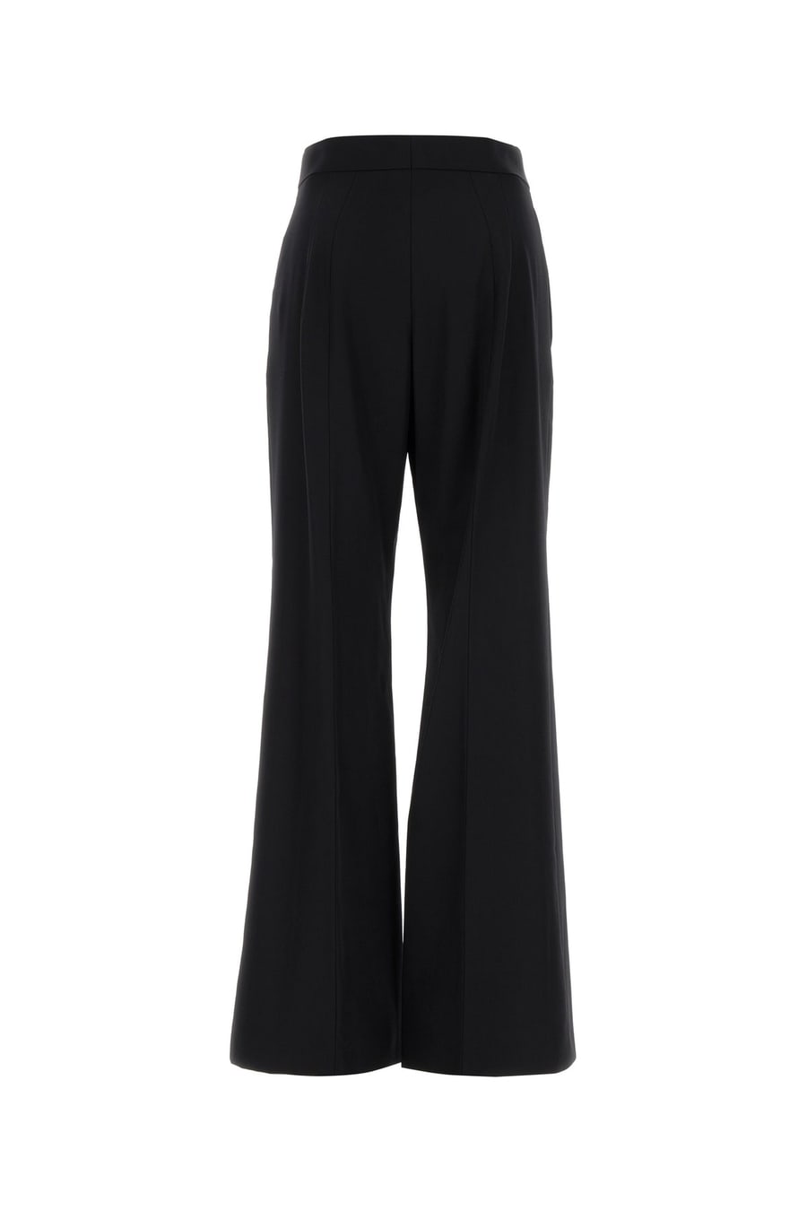CARVEN Pantalone Evase in lana nera, view 2