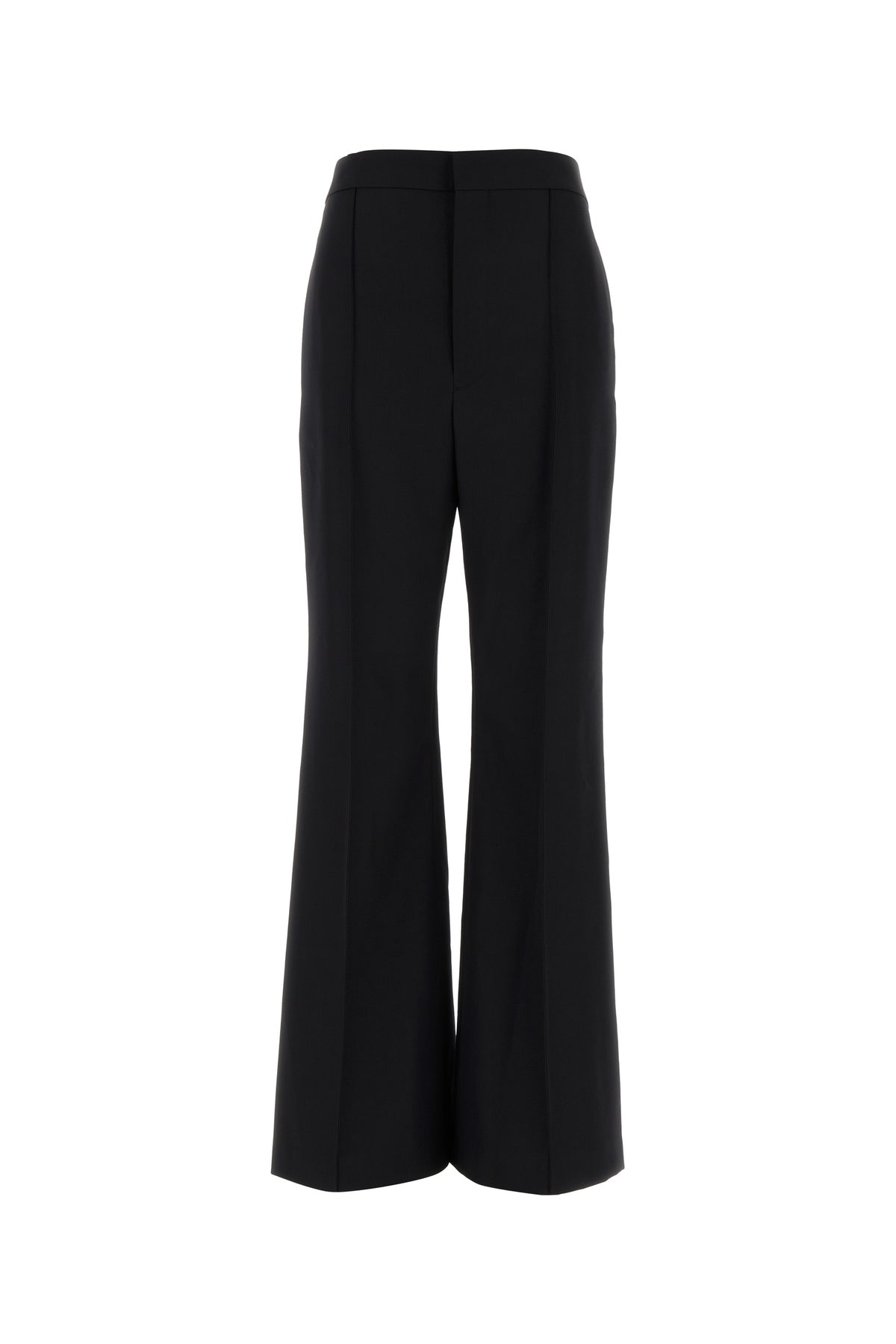 CARVEN Pantalone Evase in lana nera