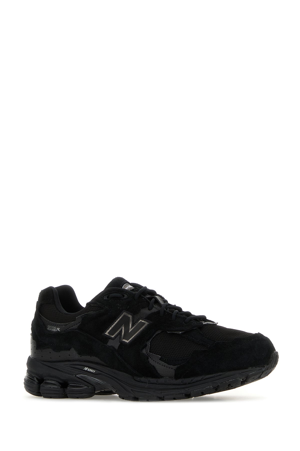 New Balance Sneakers 2002DX Protection Pack nere in pelle scamosciata e rete, view 2
