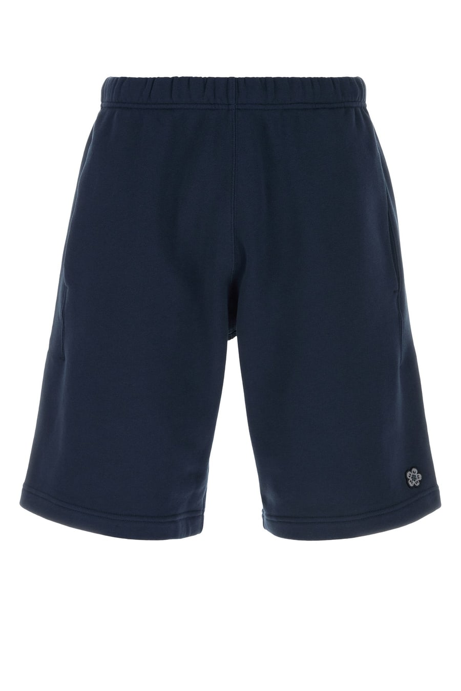 KENZO Bermuda in cotone blu navy