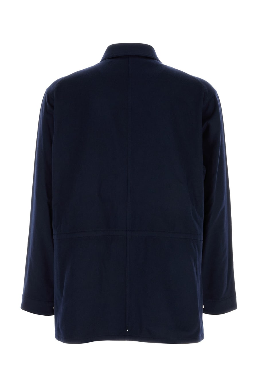 SETCHU Camicia in cashmere blu navy, view 2