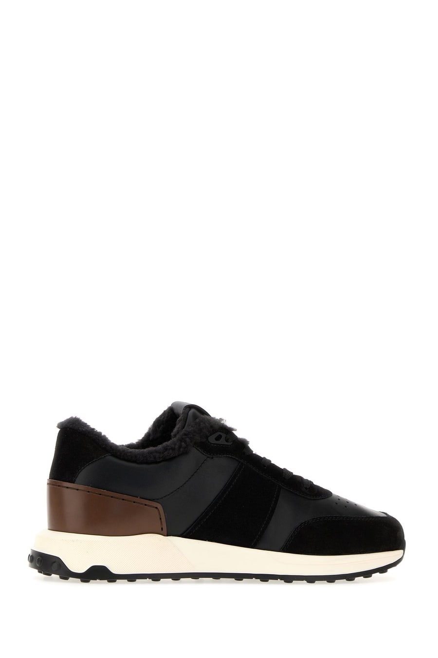 Tod's Sneakers in pelle nera, view 3