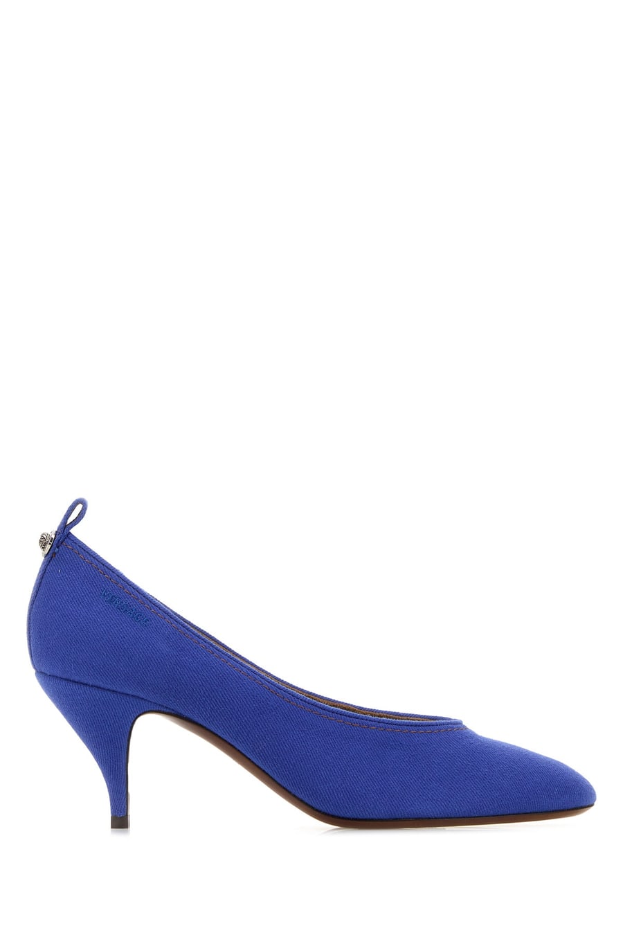Versace Scarpe con tacco in denim