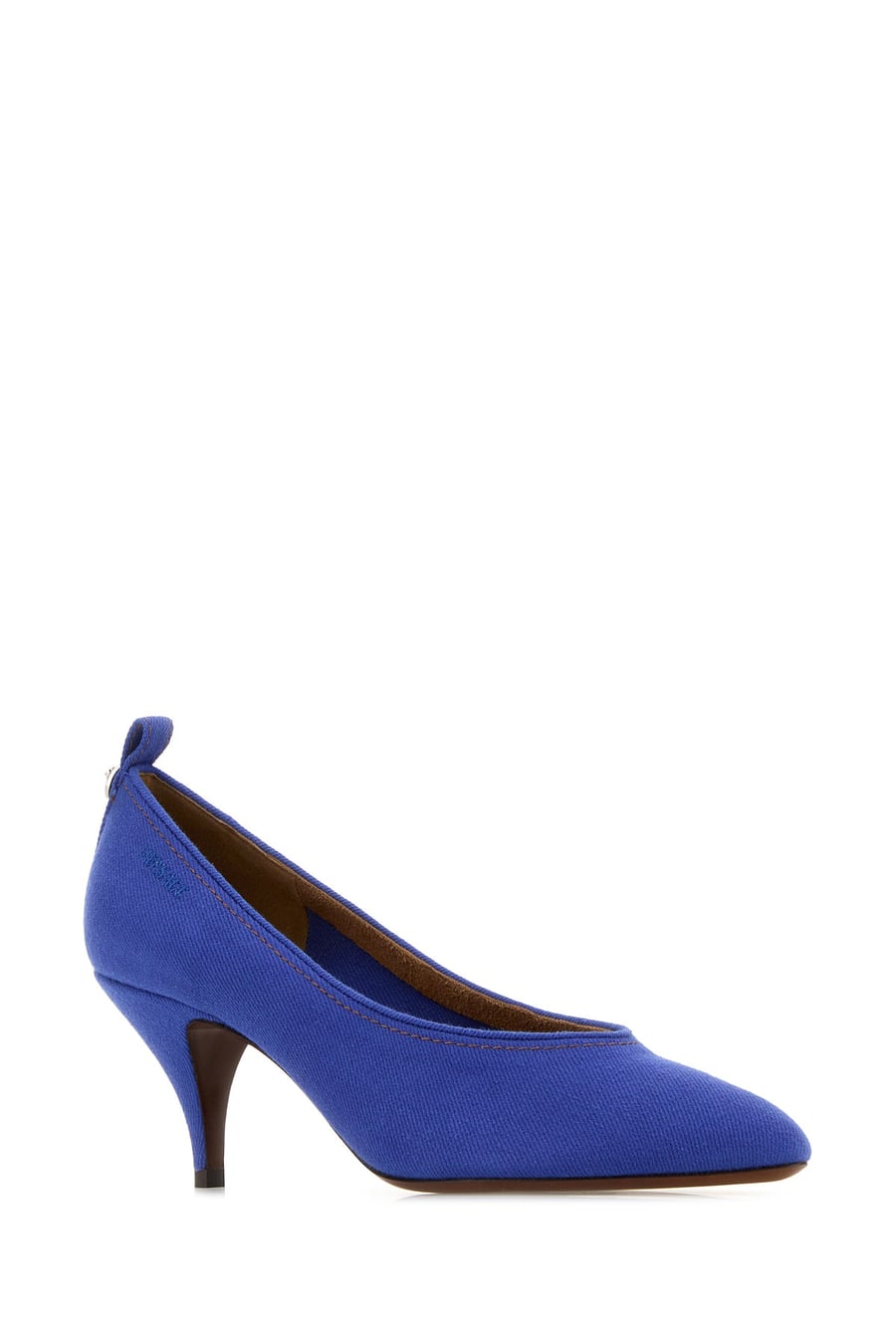 Versace Scarpe con tacco in denim, view 2